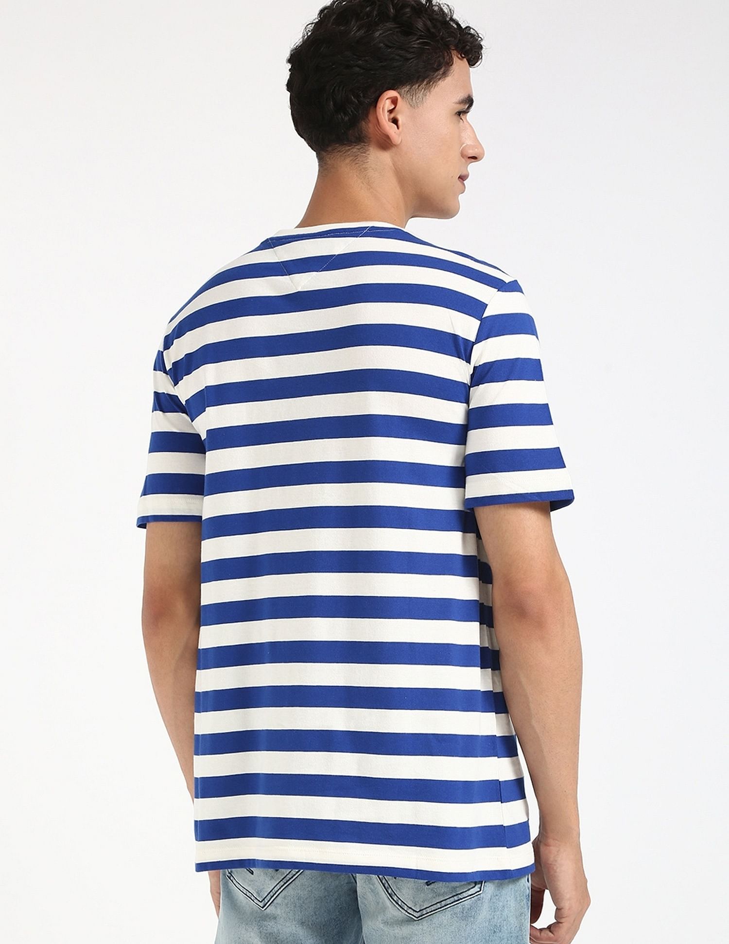 Tommy Hilfiger Striped Regular-Fit Cotton T-Shirt