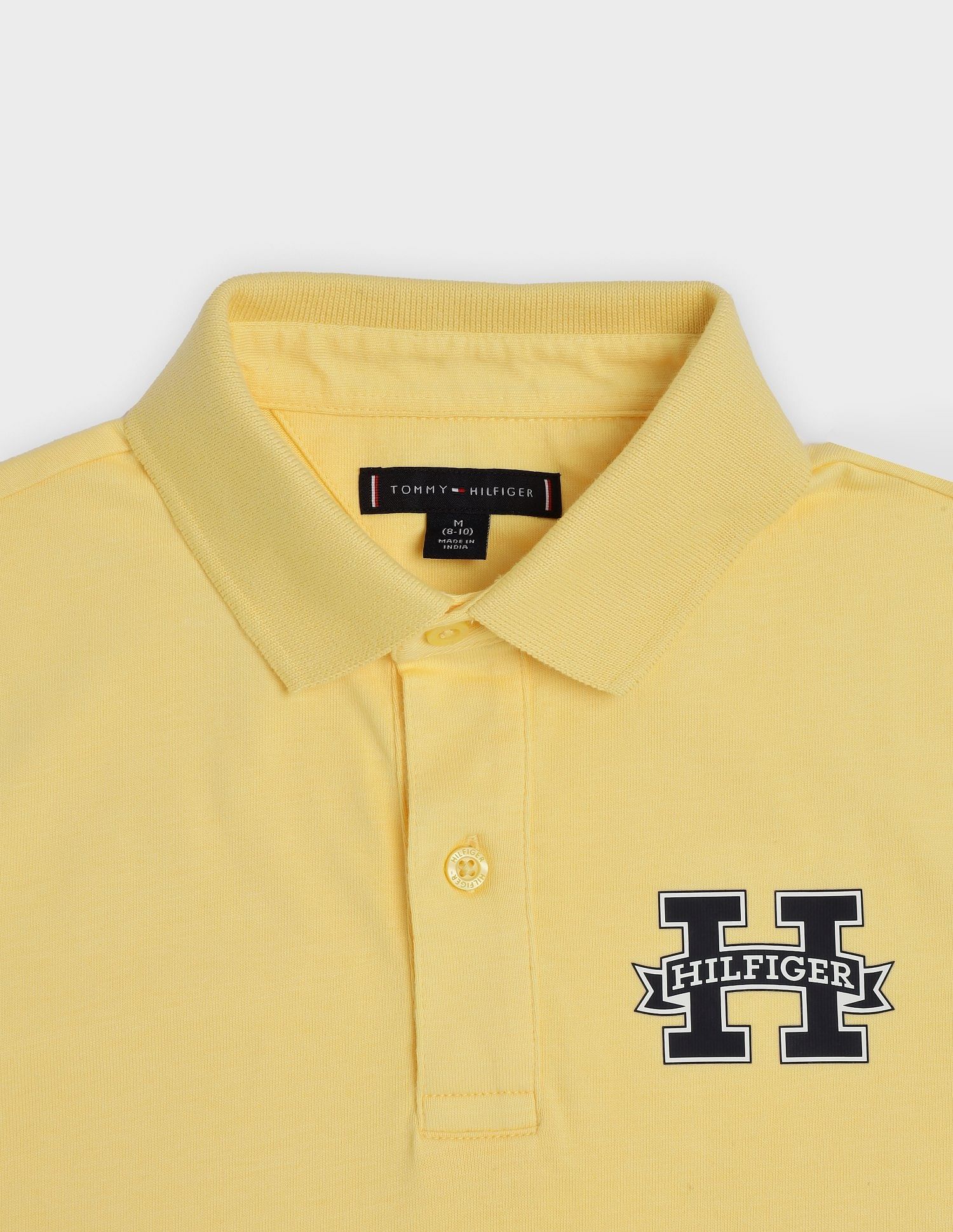 Tommy Hilfiger Kids Boys Logo Regular Fit Cotton Polo T-Shirt