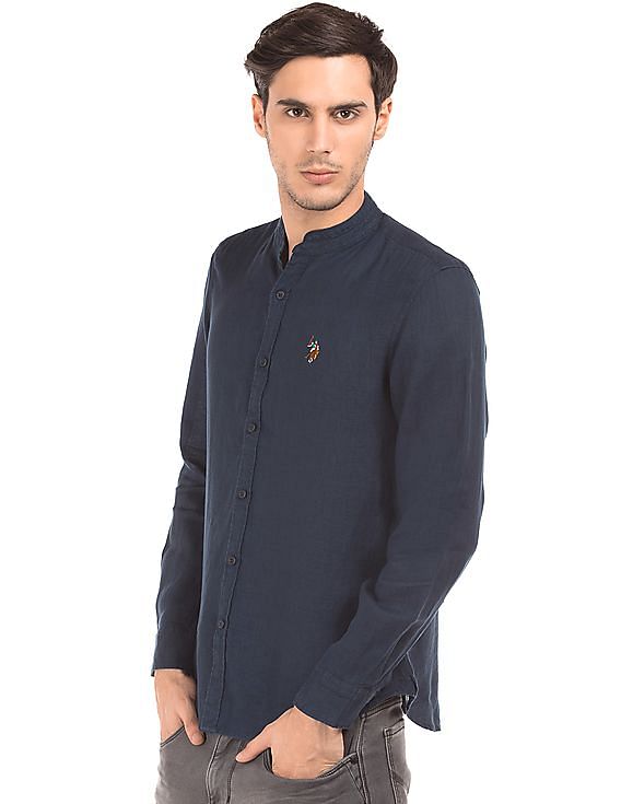 U.S. Polo Assn. Denim Co. Slim Fit Linen Shirt