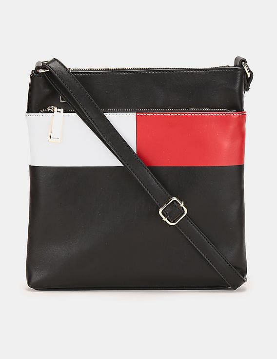 Tommy hilfiger flag discount cross body bag