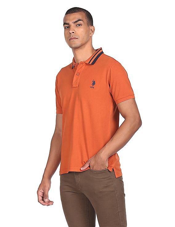 Orange cheap polo shirt