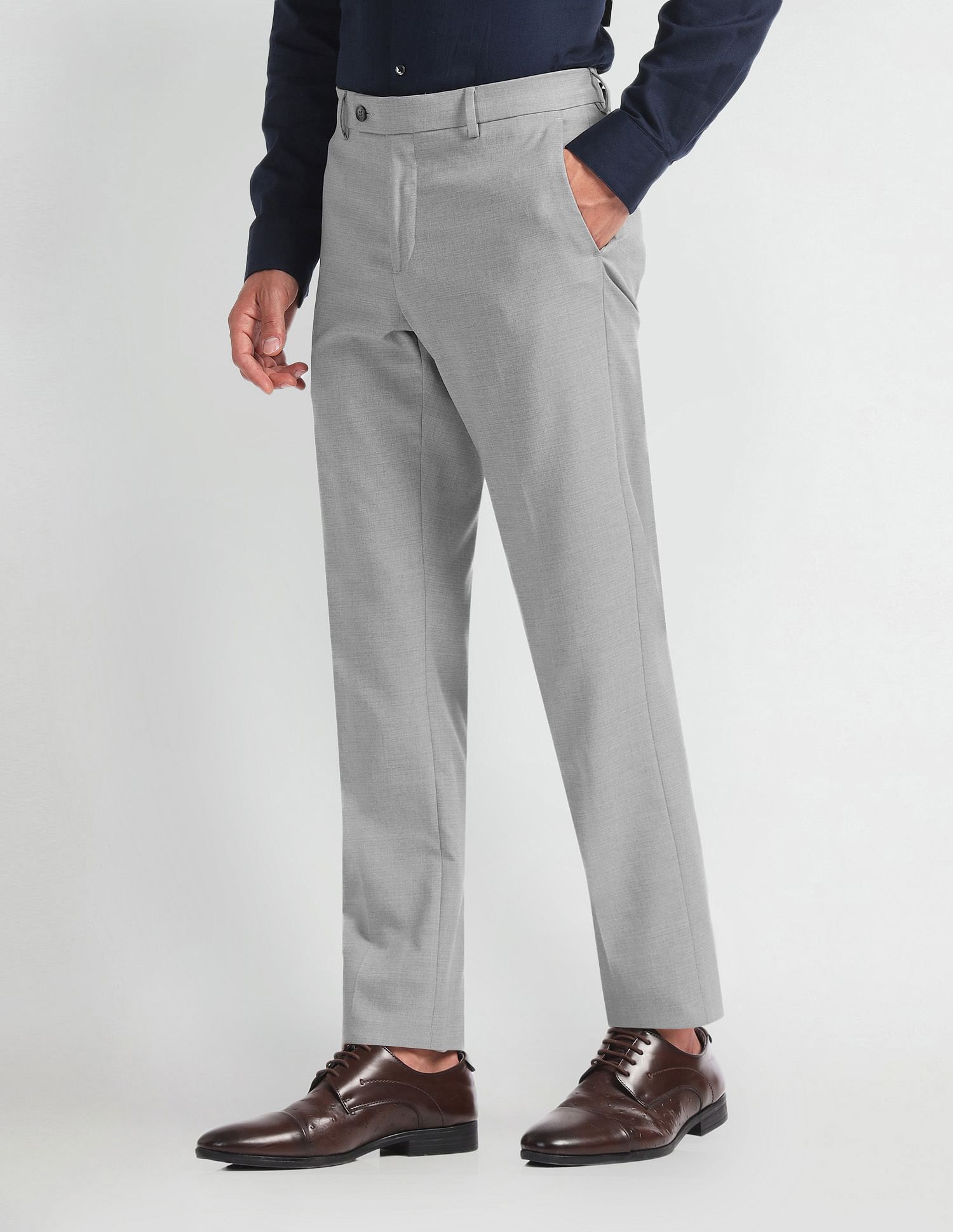 Arrow Checked Smart Flex Trousers