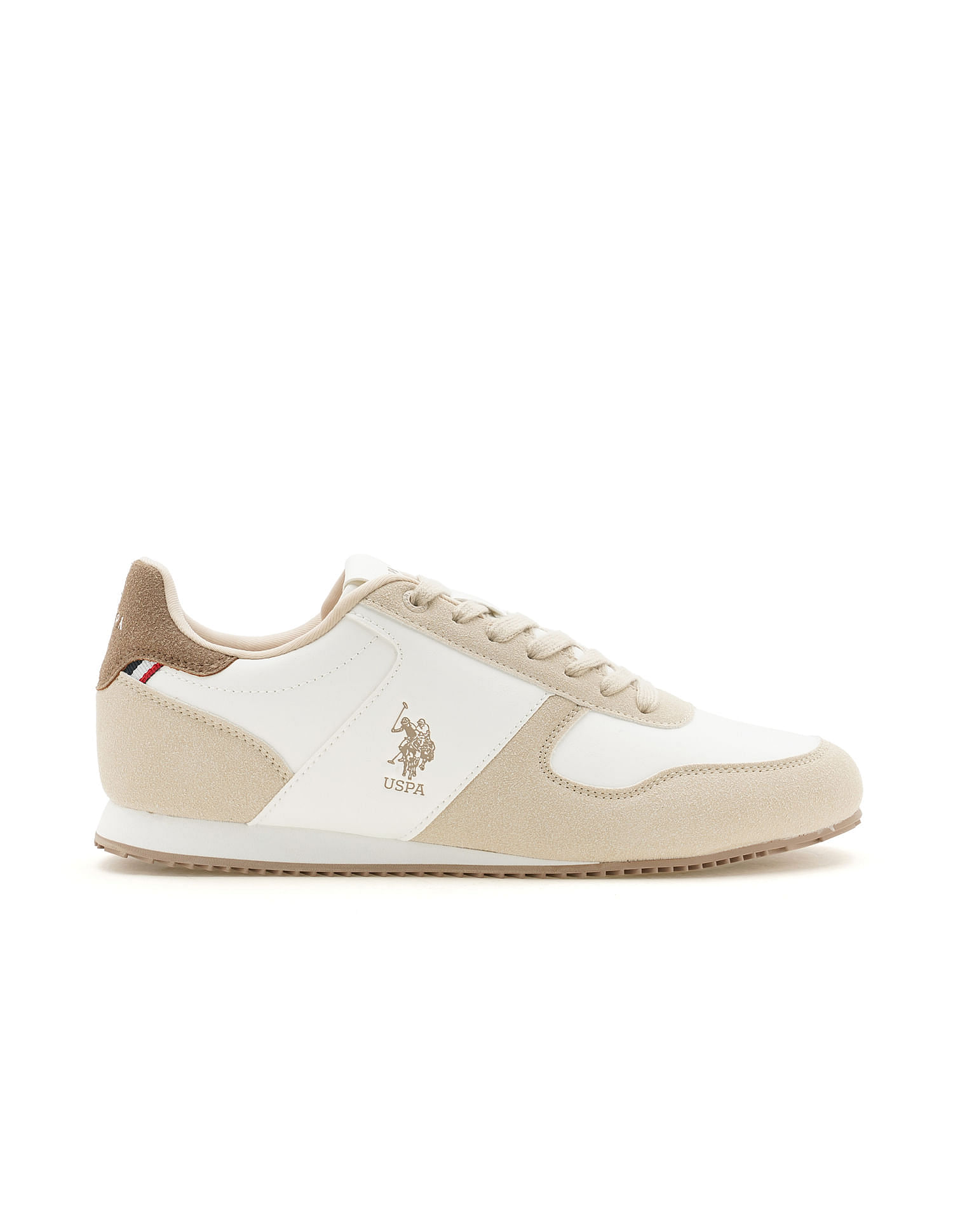 U.S. Polo Assn. Men Sorrento Beige Retro Sneakers
