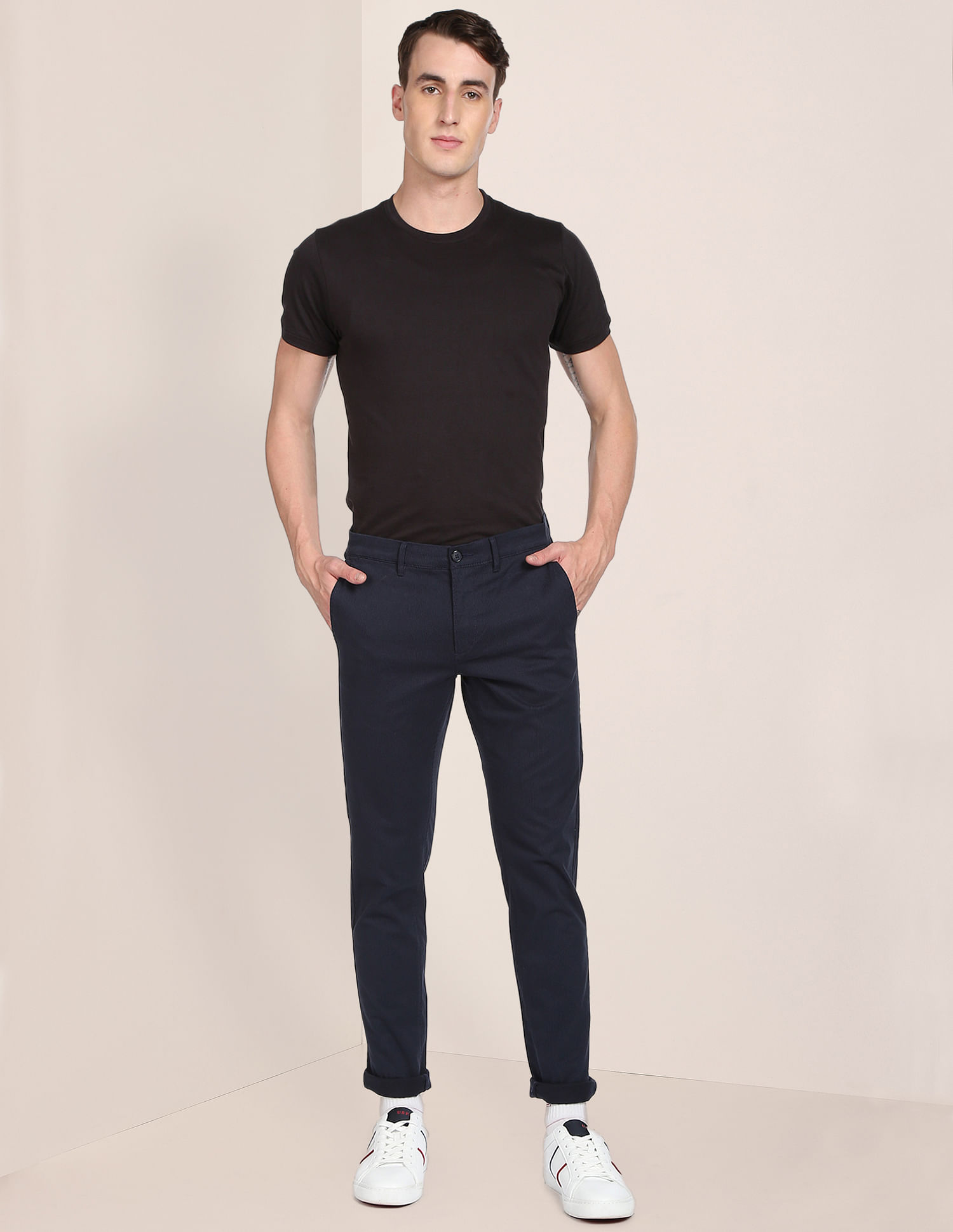 U.S. Polo Assn. Pinstripe Twill Casual Trousers