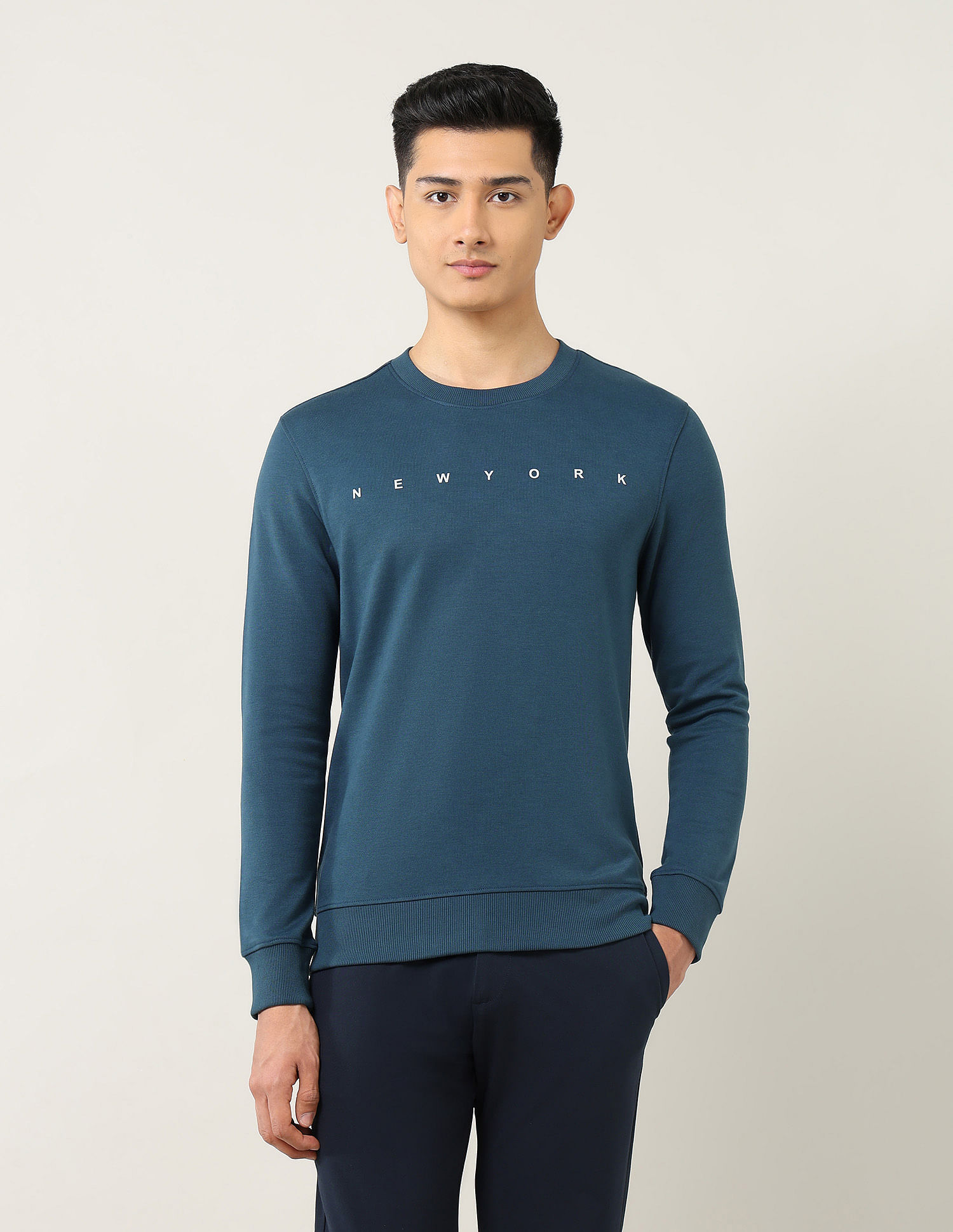 Arrow Sport Regular Fit Typography Sweatshirt
