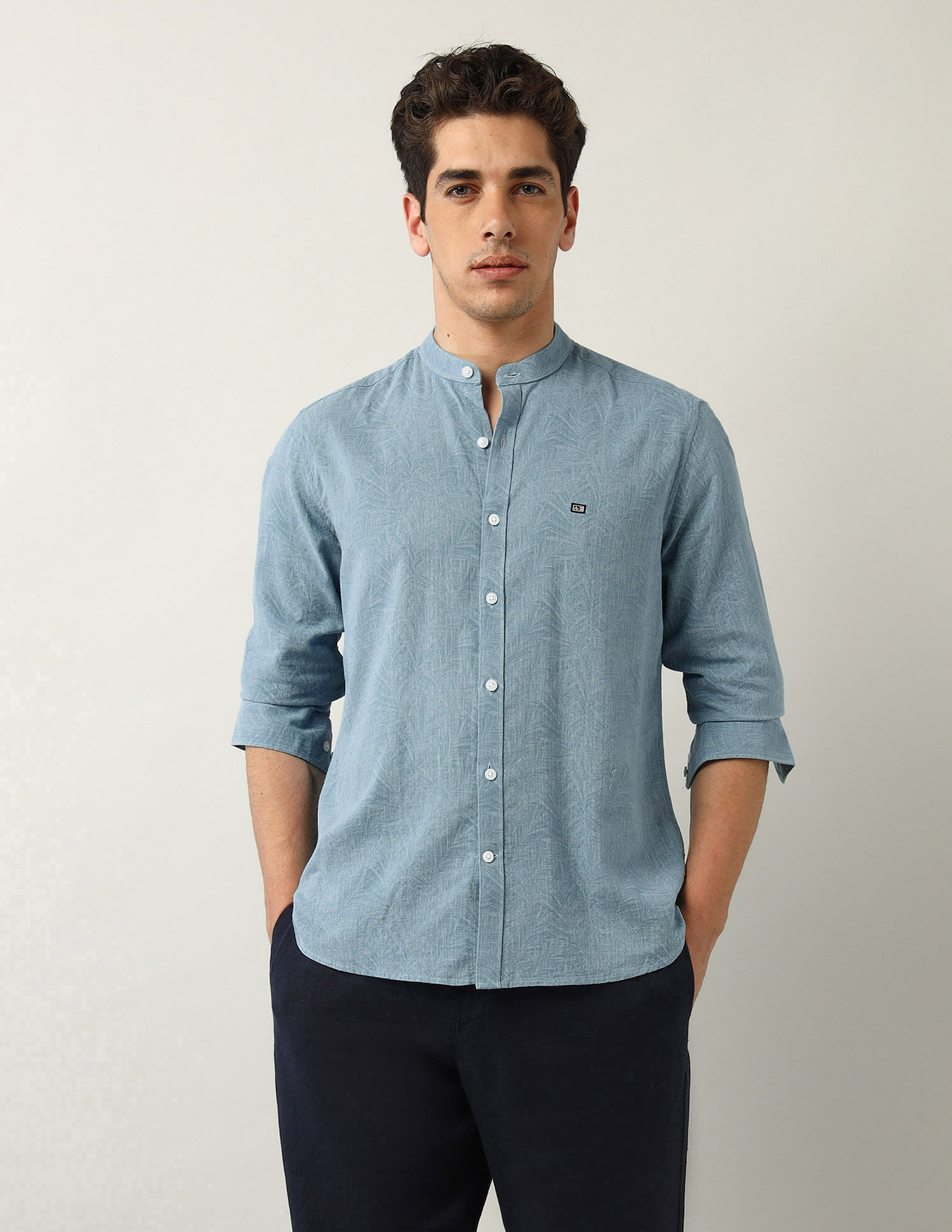Arrow Sport Abstract Printed Dobby Shirt