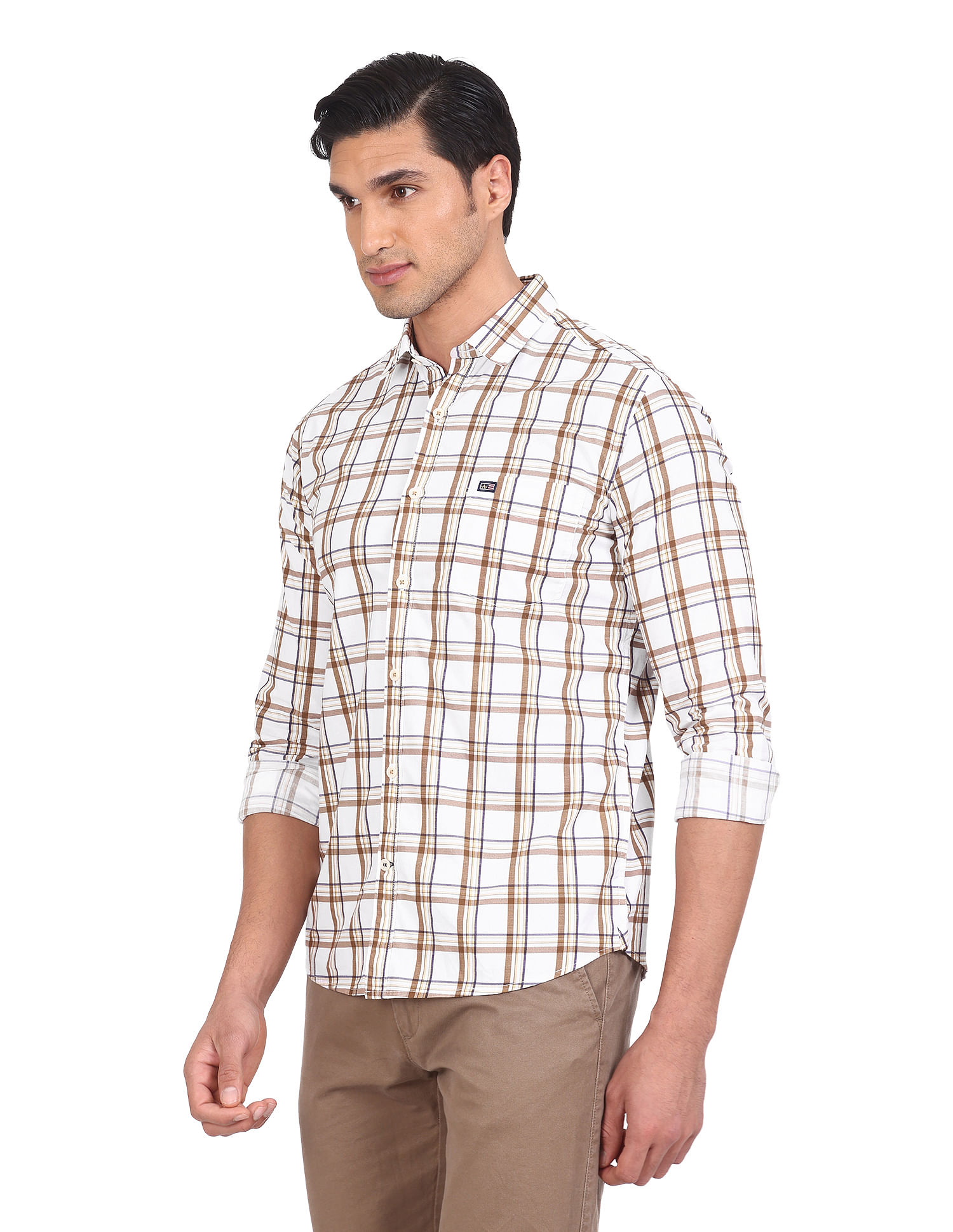 Buy Arrow Sports Cotton Check Shirt - NNNOW.com