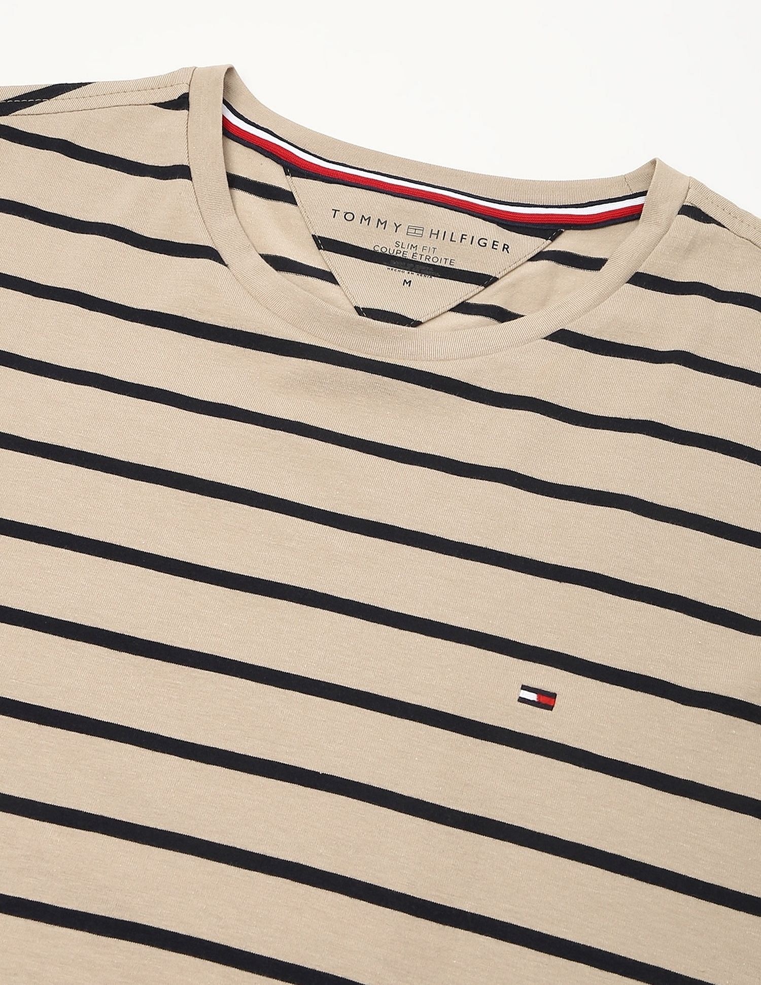 Tommy Hilfiger Striped Regular-Fit Cotton T-Shirt