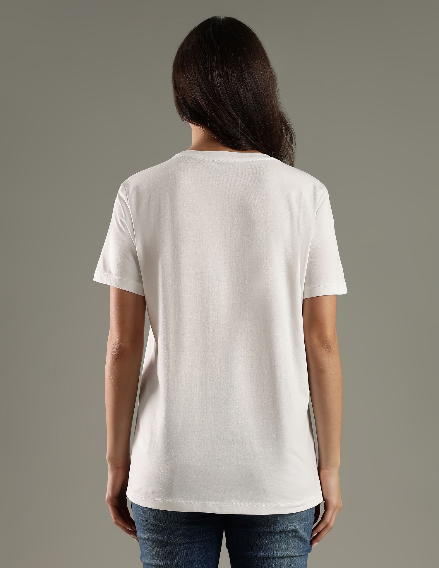 Tommy Hilfiger F25HWKT132 WHITE Womens T-Shirt