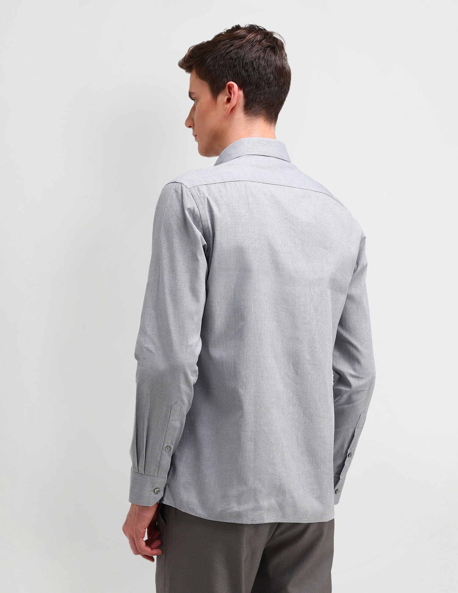 Arrow Slim Fit All-Over Pattern Shirt