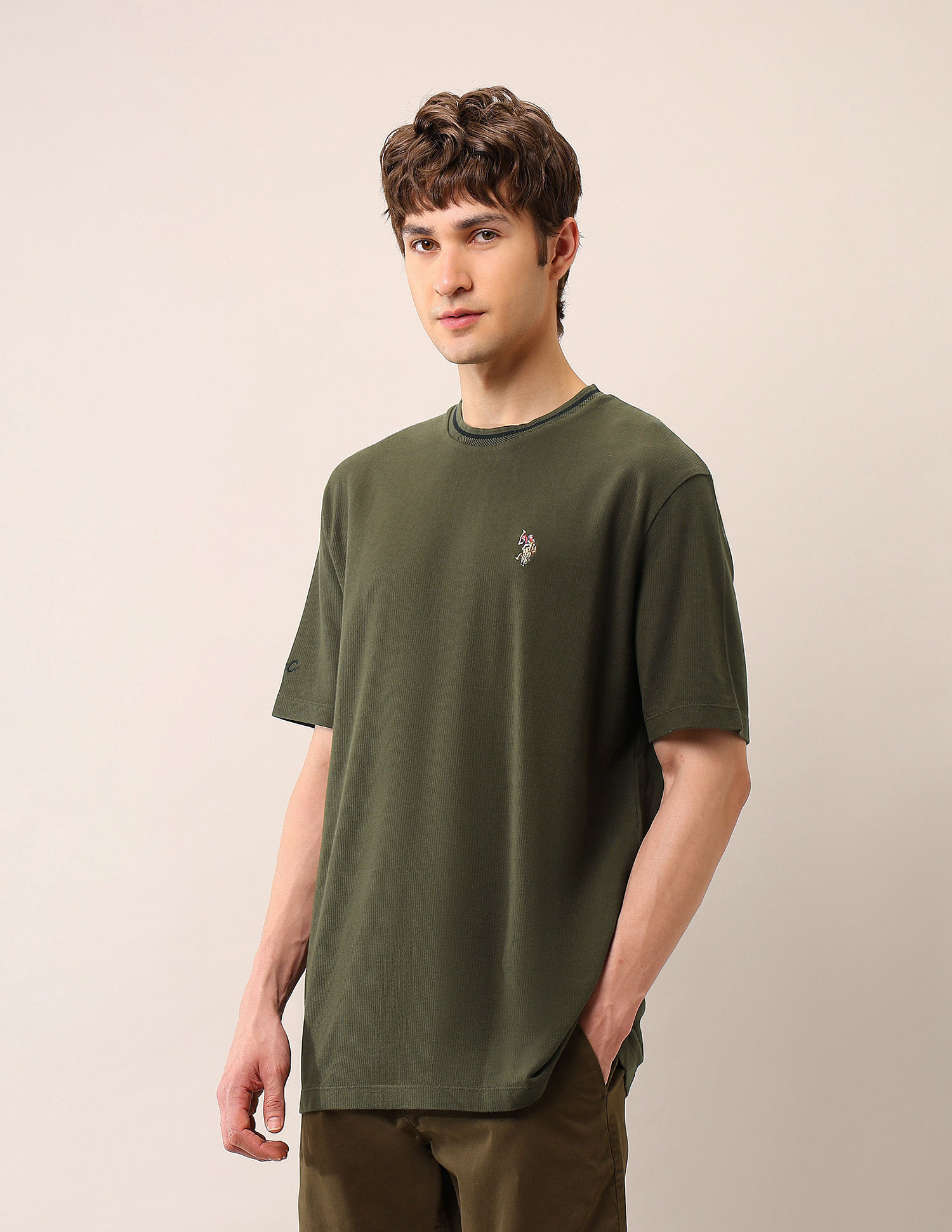 U.S. Polo Assn. Denim Co. Oversized Fit Pure Cotton T-Shirt