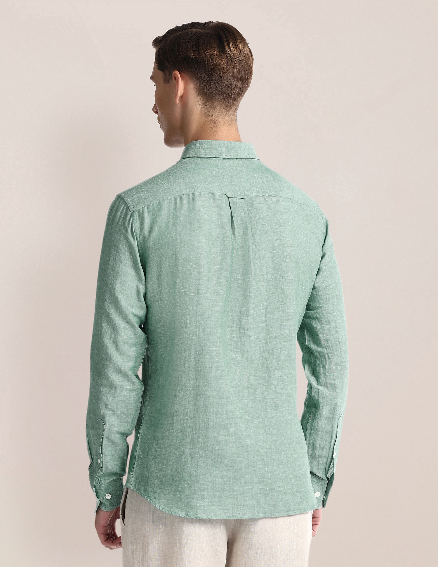 U.S. Polo Assn. Tailored Fit Linen Blend Shirt