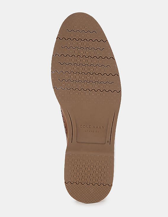 Cole Haan Men Tan 2.ZERØGRAND Stitchlit Oxford Shoes