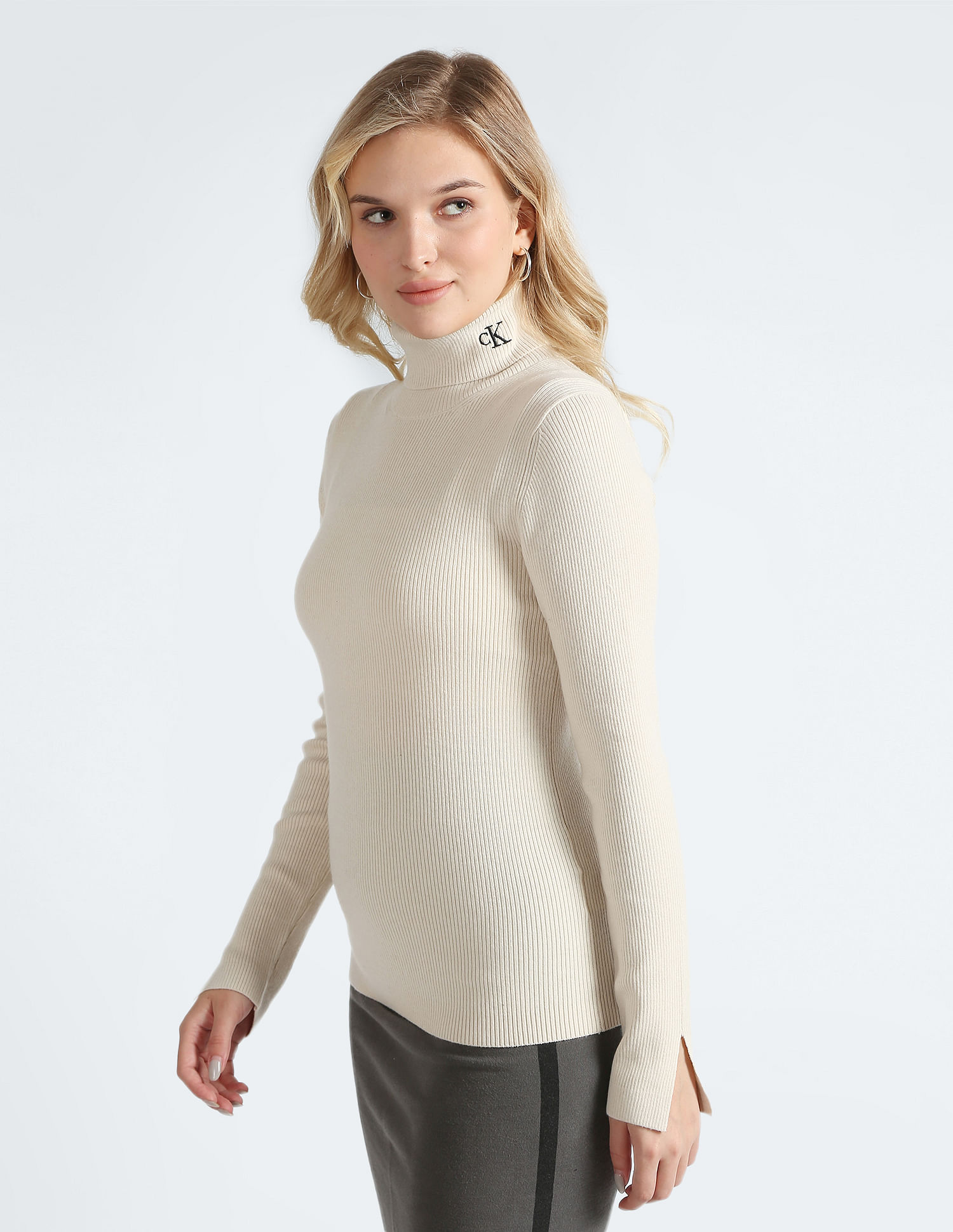 Calvin klein turtleneck sweater clearance women's