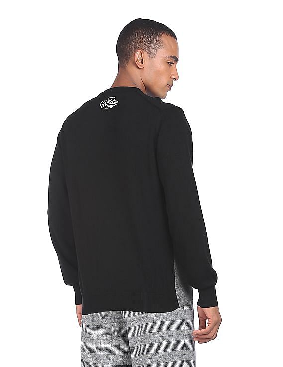 U.S. Polo Assn. Denim Co. Crew Neck Colour Block Sweater