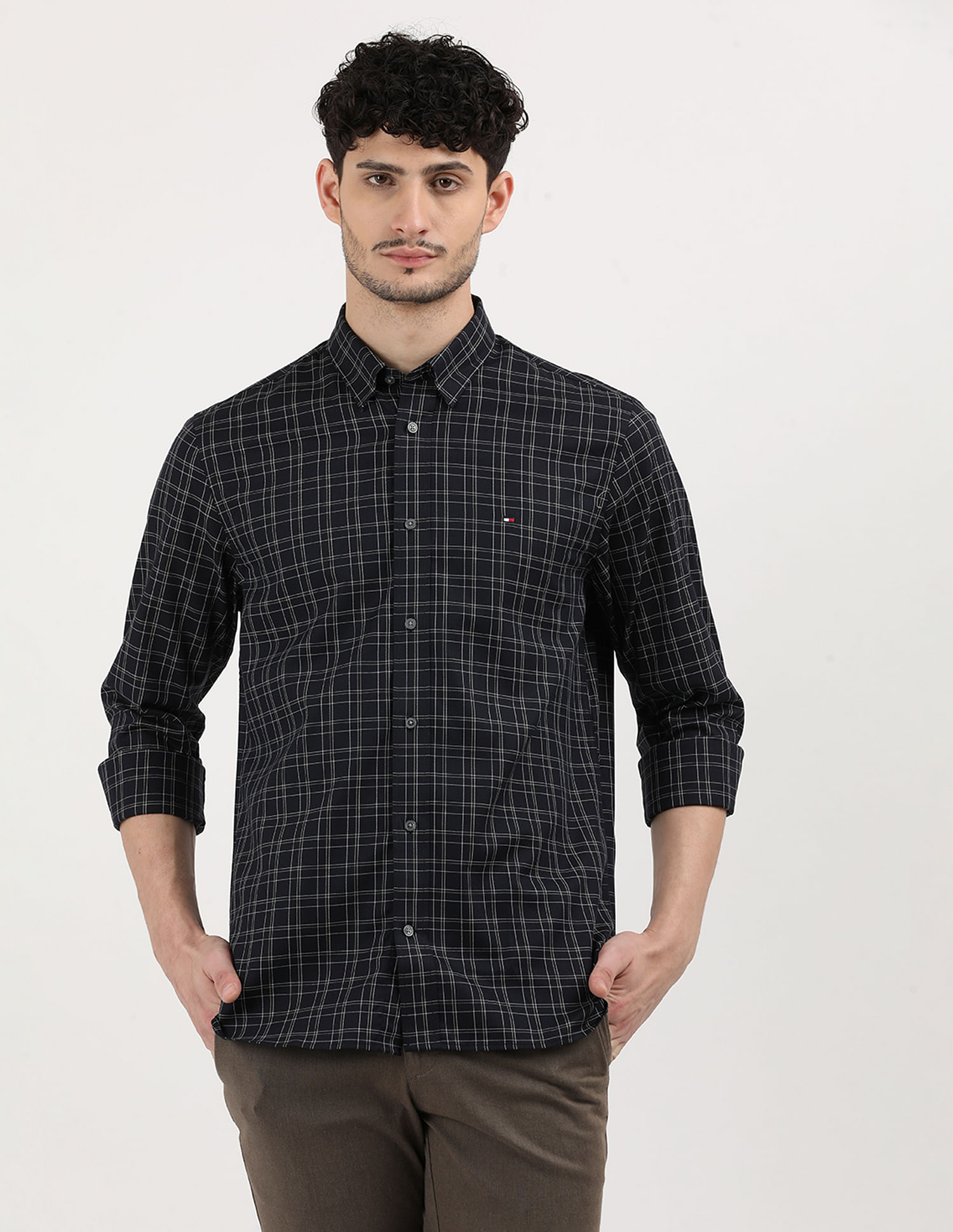 Tommy Hilfiger Windowpane Twill Check REgular Fit Shirt