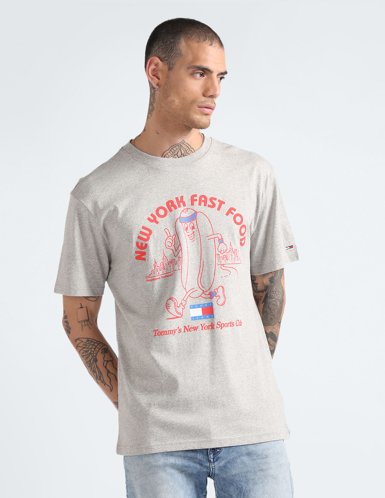 Tommy Hilfiger Recycled Cotton Heathered Sport T-Shirt