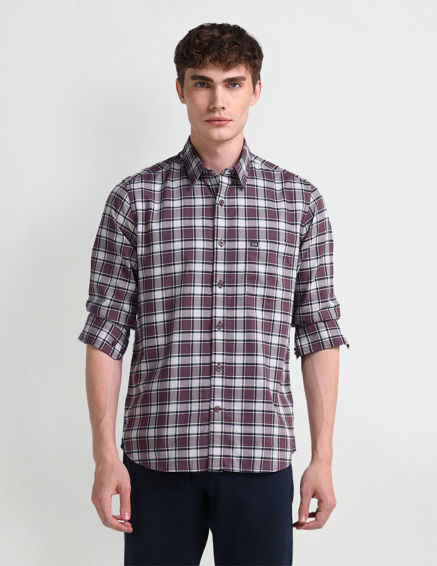 Arrow Sport Manhattan Slim Fit Dobby Shirt