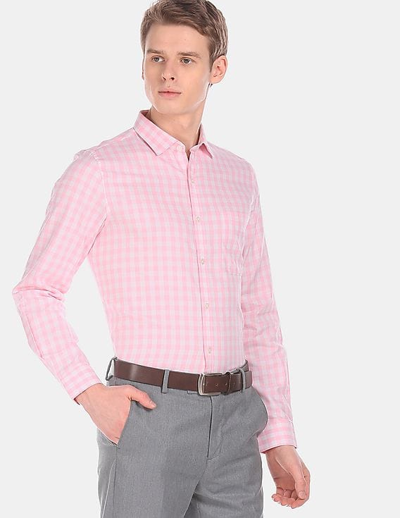 pink off white shirt mens