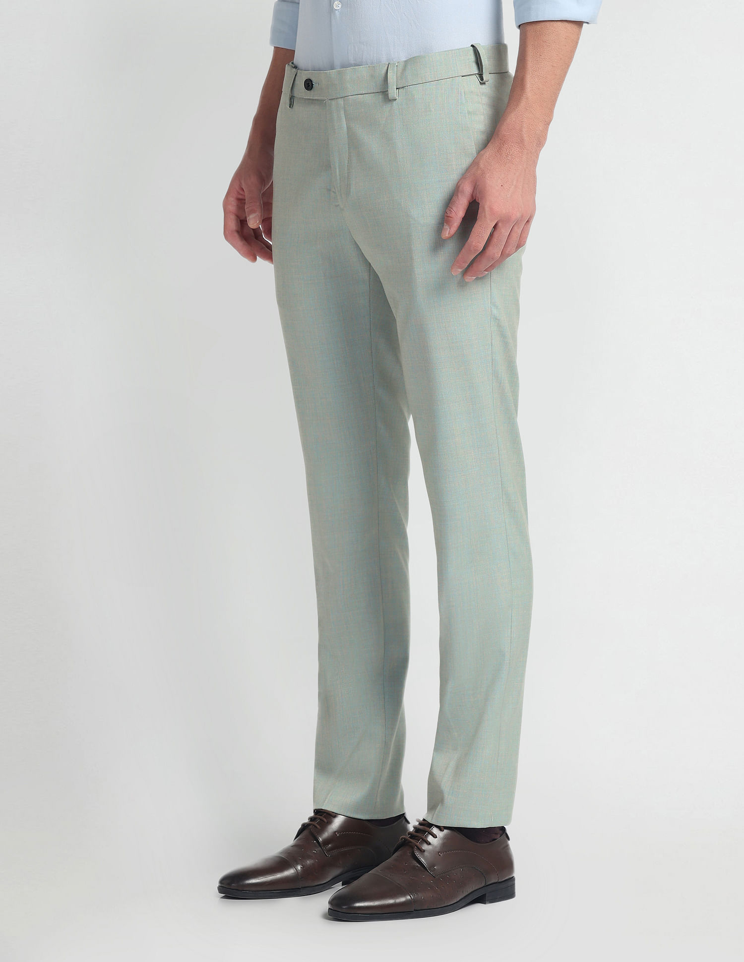 Buy Arrow Slim Fit Autoflex Trousers 