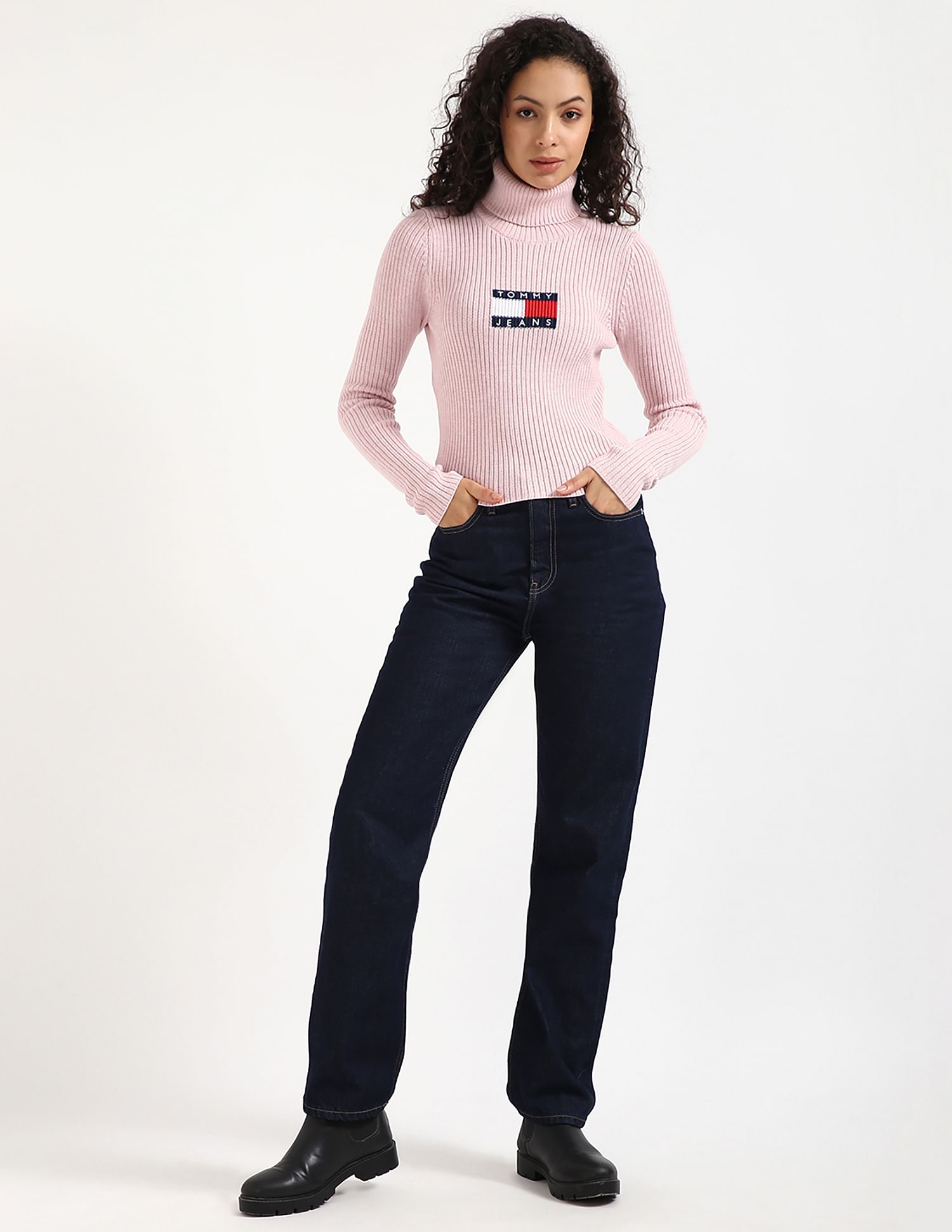 Tommy Hilfiger Kids Slim Fit Solid Sweater