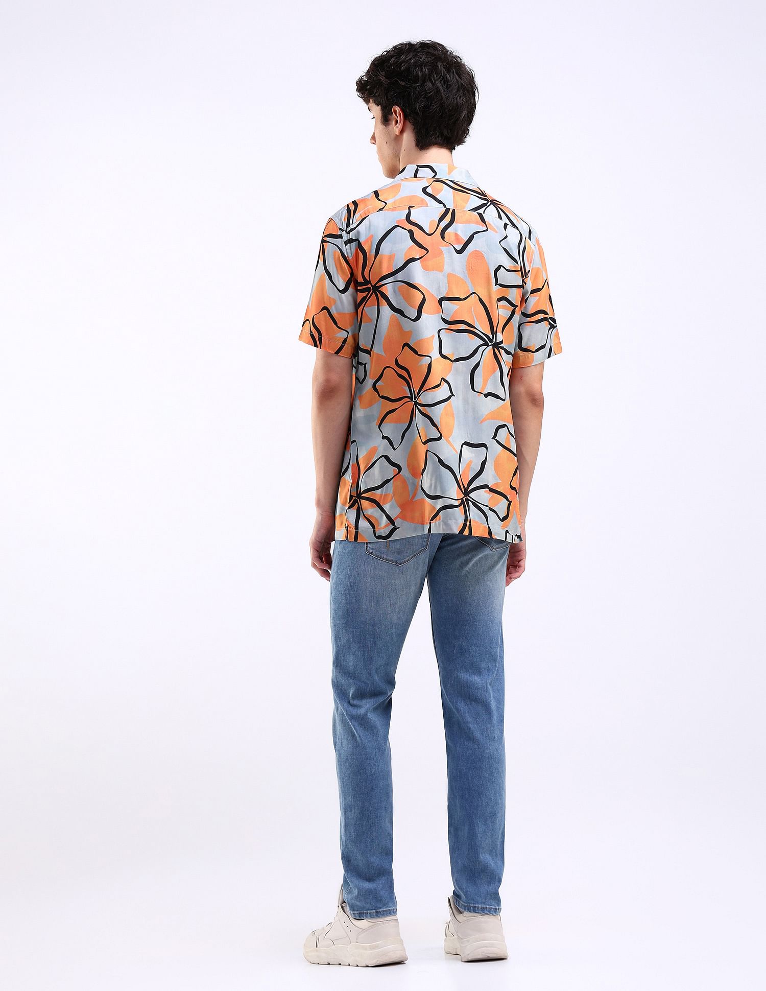 Flying Machine Slash Slim Tapered Stone Wash Jeans