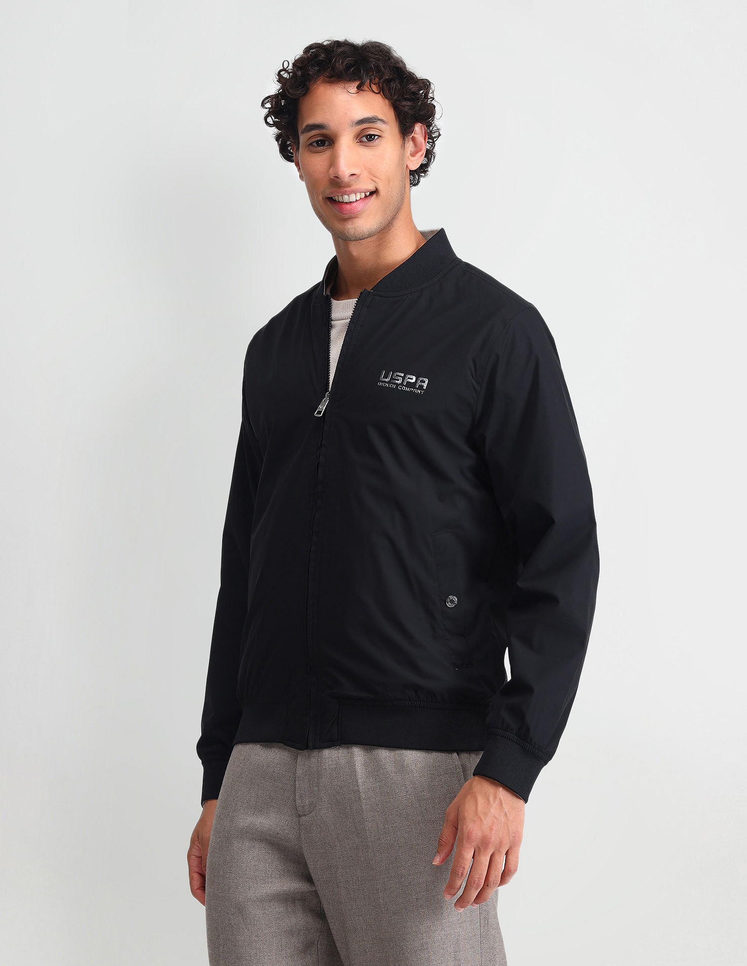 U.S. Polo Assn. Denim Co. Reversible Regular Fit Bomber Jacket