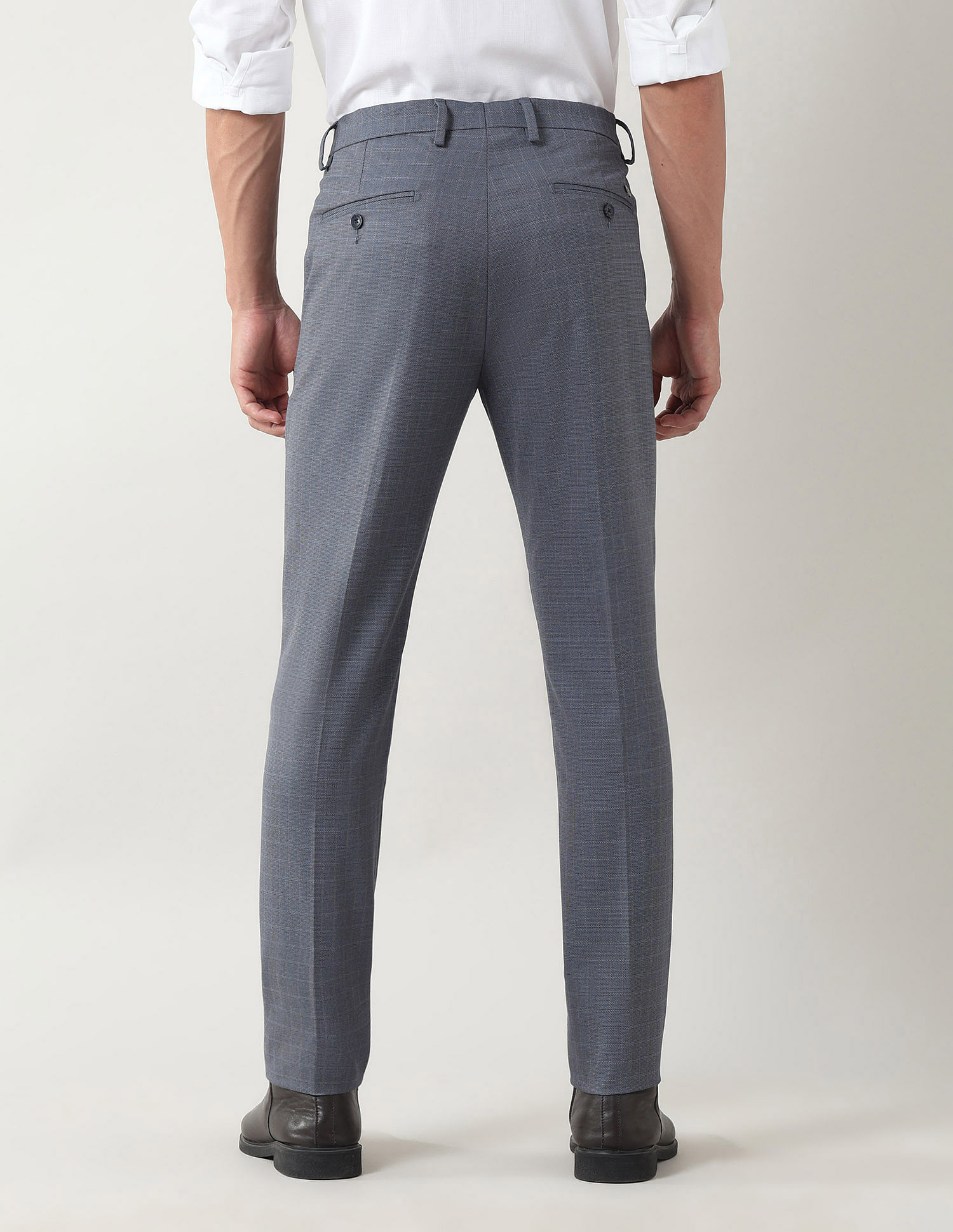 Arrow Slim Fit Dobby Weave Trousers