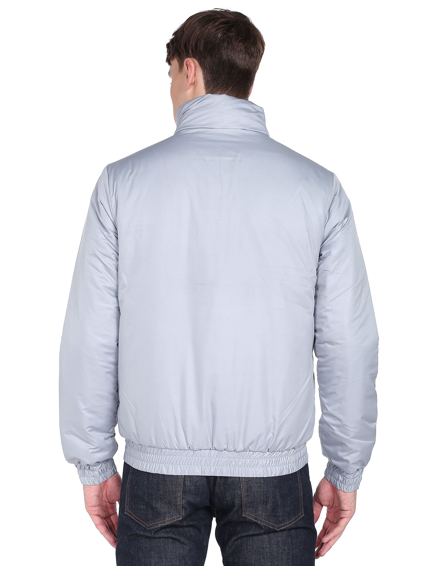 Grey Men's Puffer Jackets - Clothing