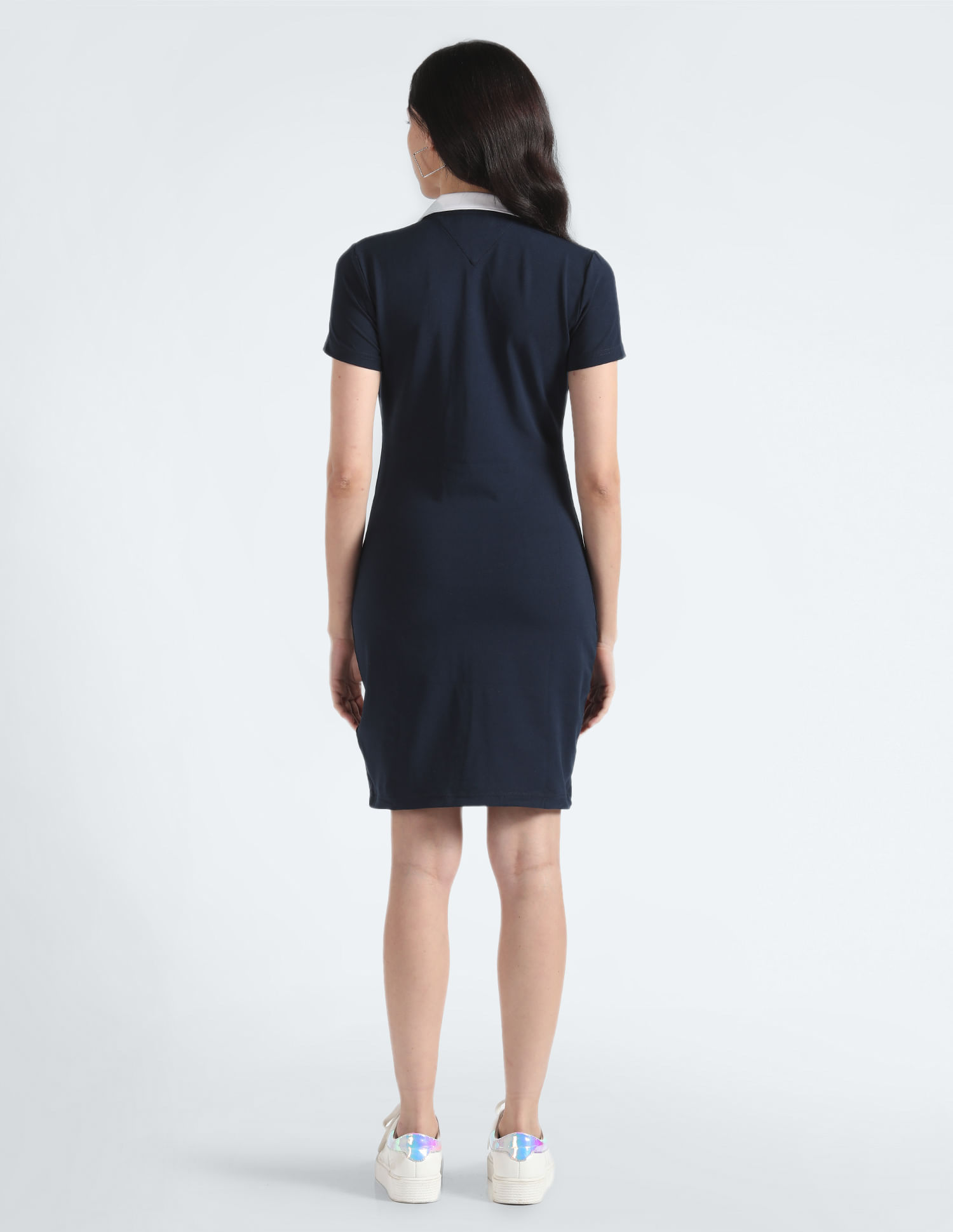 Tommy Hilfiger Contrast Collar Mini Polo Dress