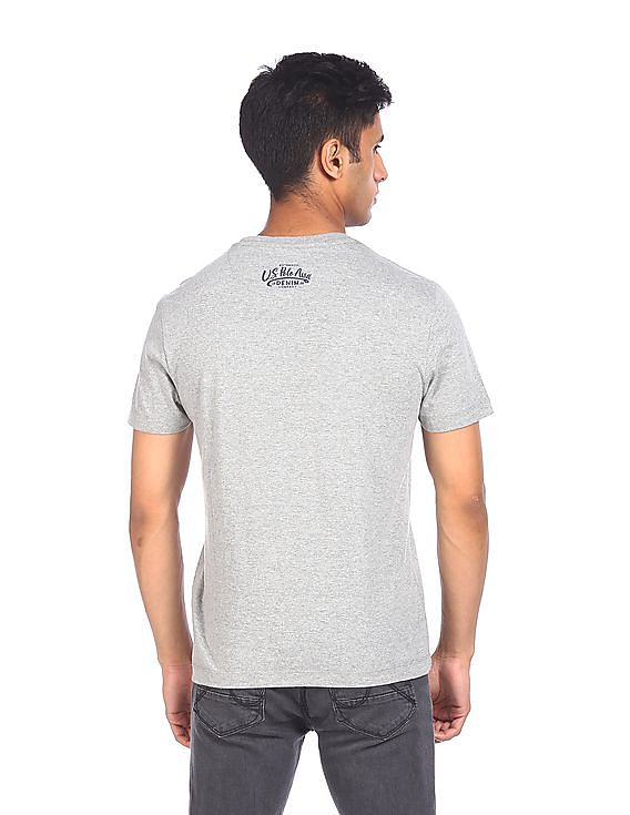 U.S. Polo Assn. Denim Co. Round Neck Brand Print T-Shirt