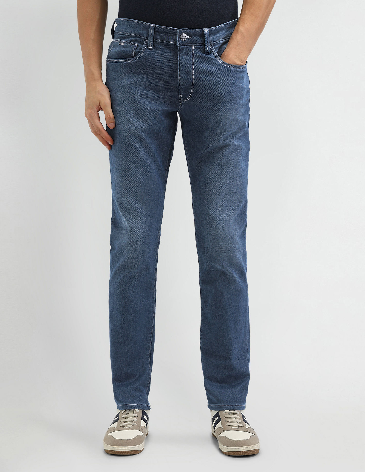 Arrow Sport Mid Rise Jameson Slim Fit Jeans