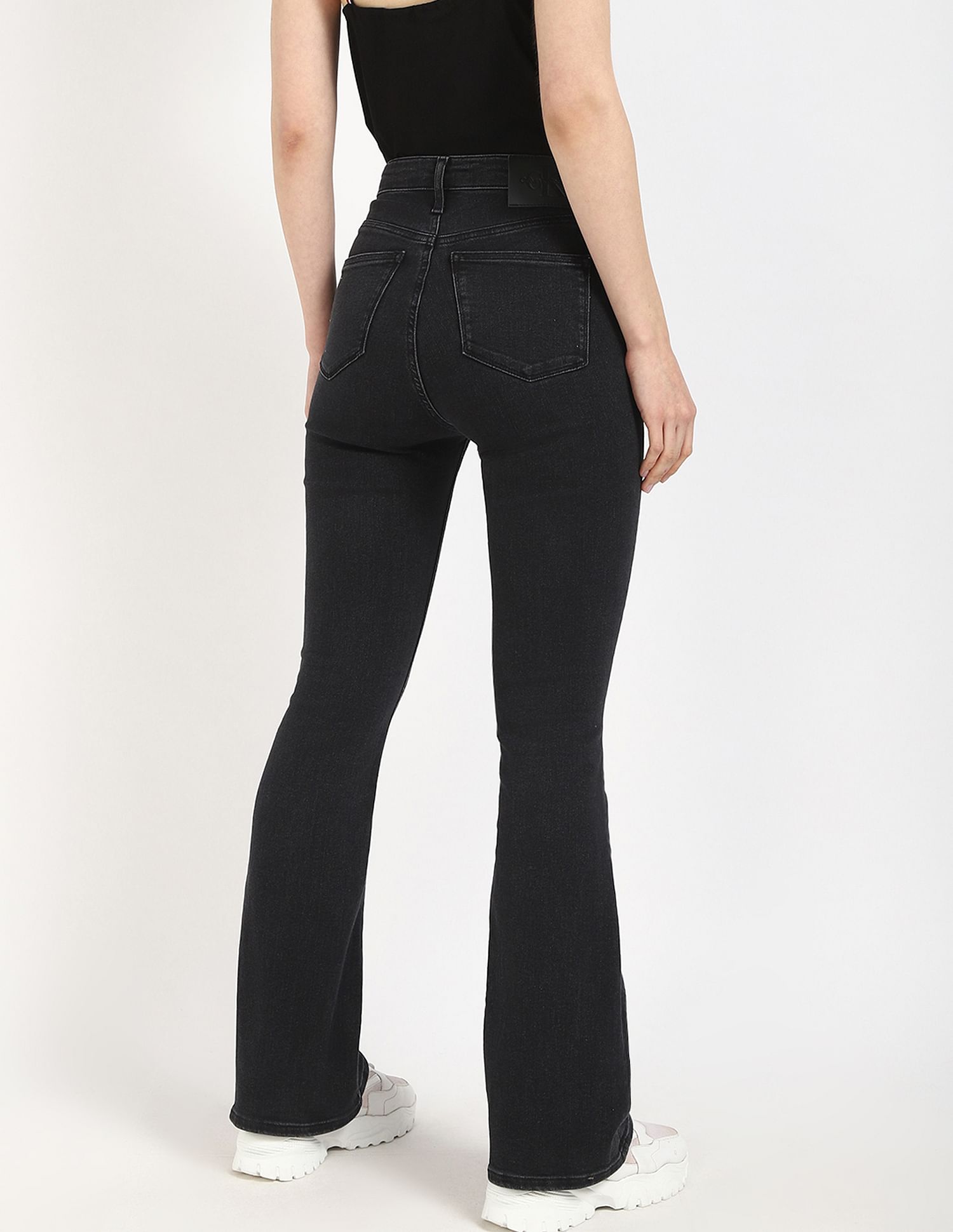 Calvin Klein Jeans Edgy Black Solid Jeans