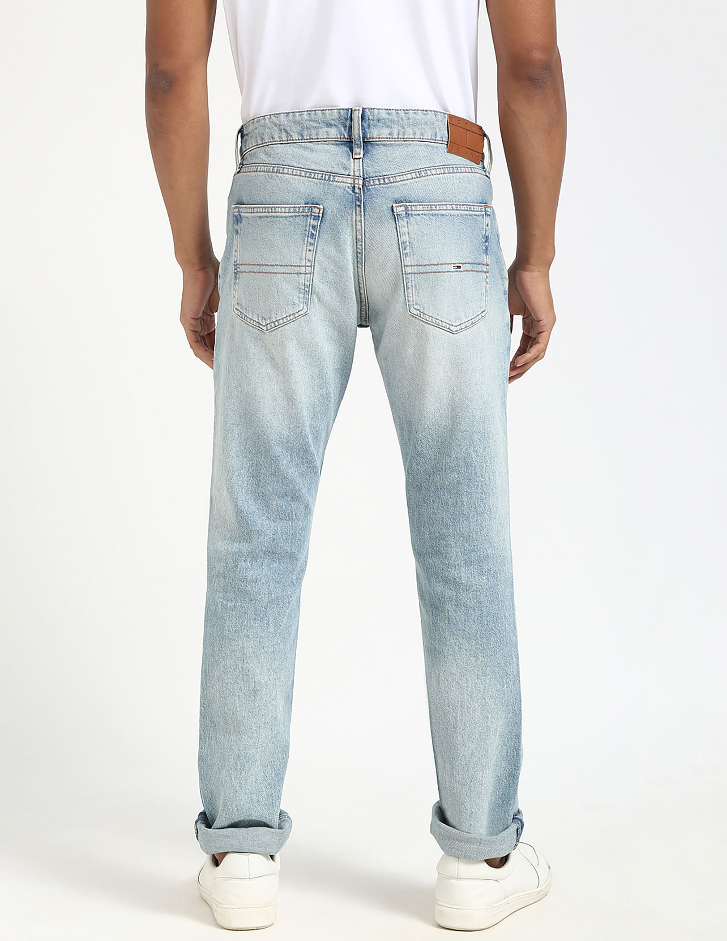 Tommy Hilfiger Mid-Wash Regular-Fit Mid-Rise Jeans