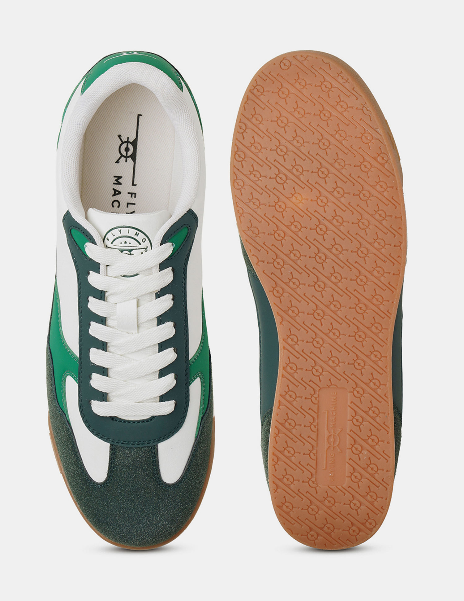 Flying Machine Men Hudson Colorblocked Suede Sneakers