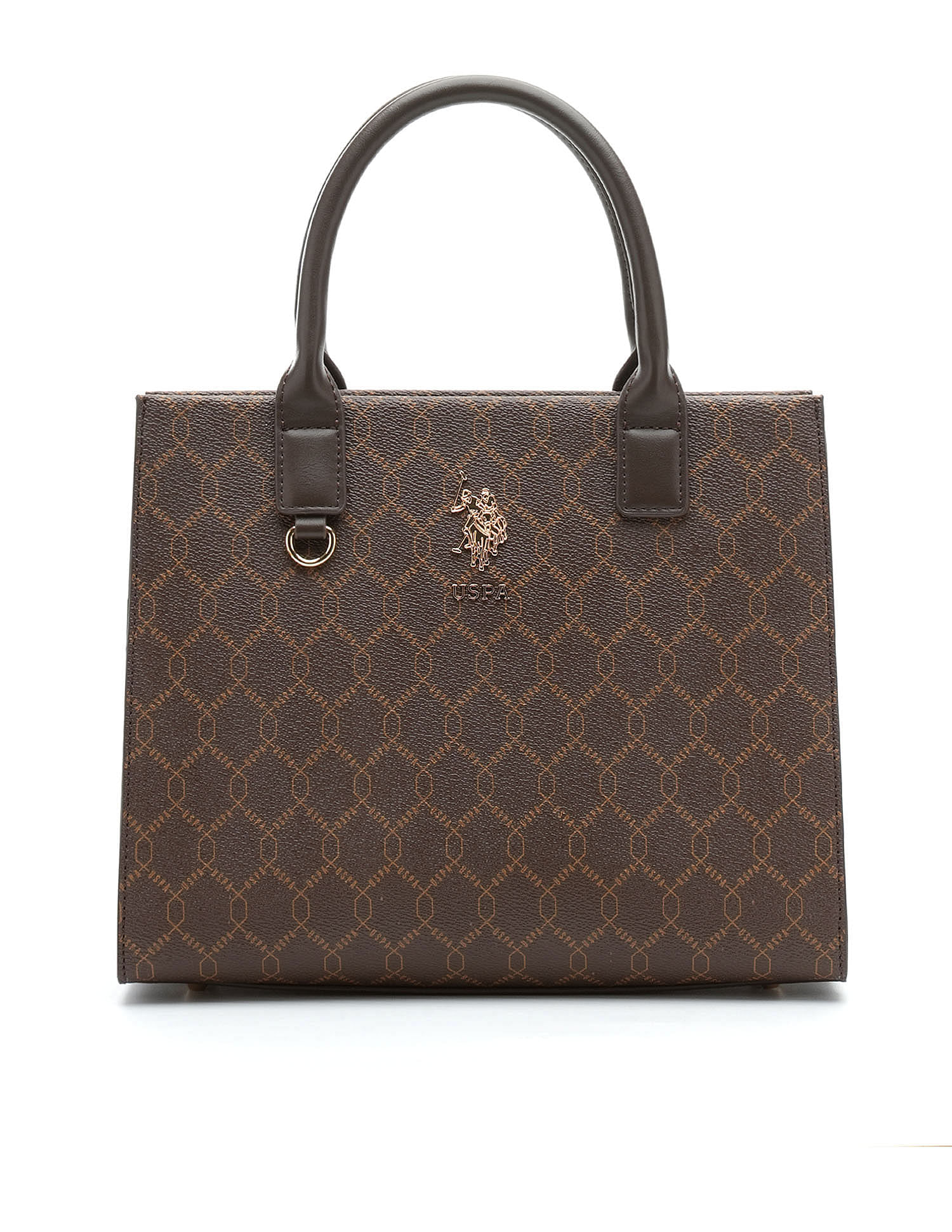 U.S. Polo Assn. Scarlet Monogram Tote Handbag