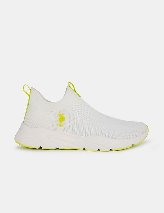 U.S. Polo Assn. Men Lightweight Knit Active Slip On Duncan Sneakers