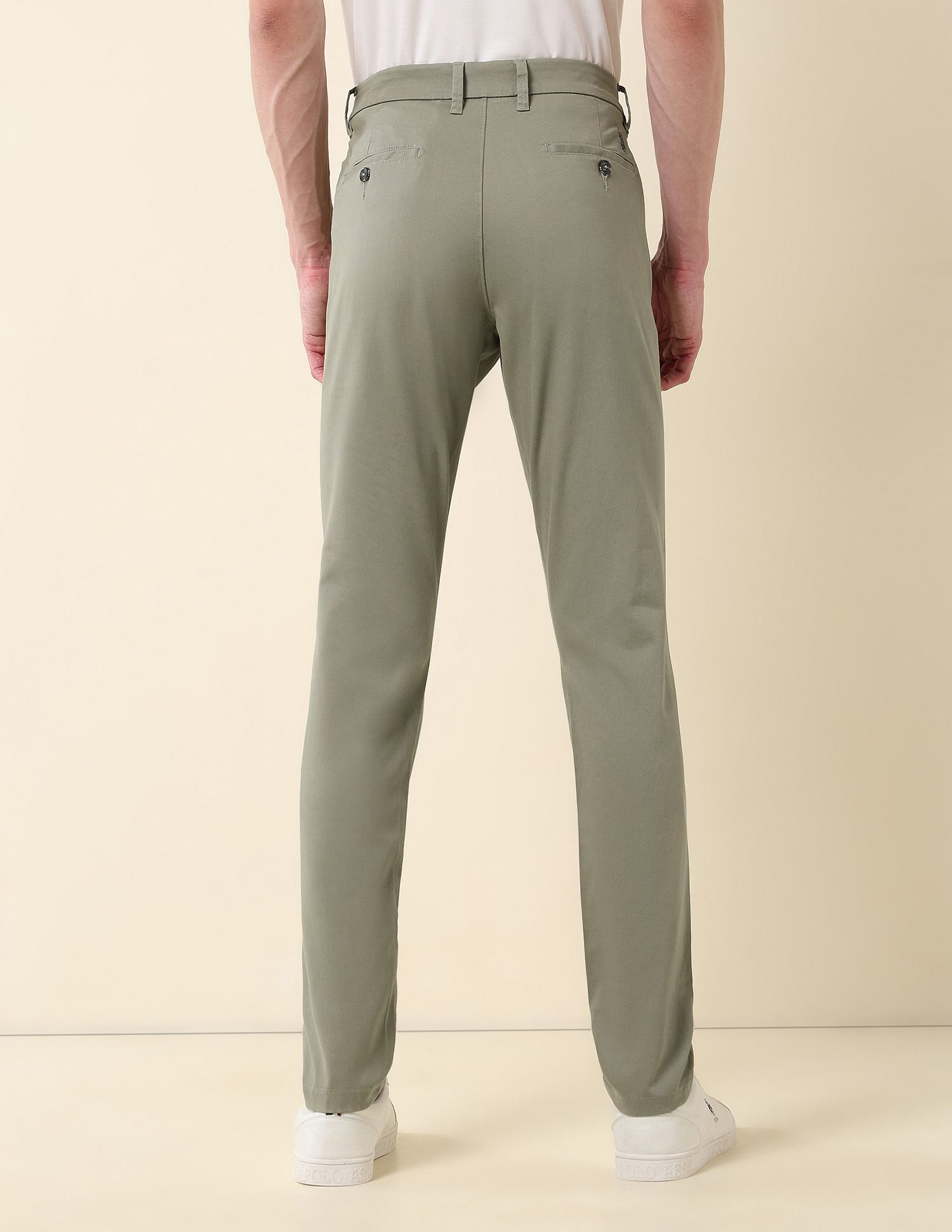U.S. Polo Assn. Textured Austin Slim Fit Twill Trousers