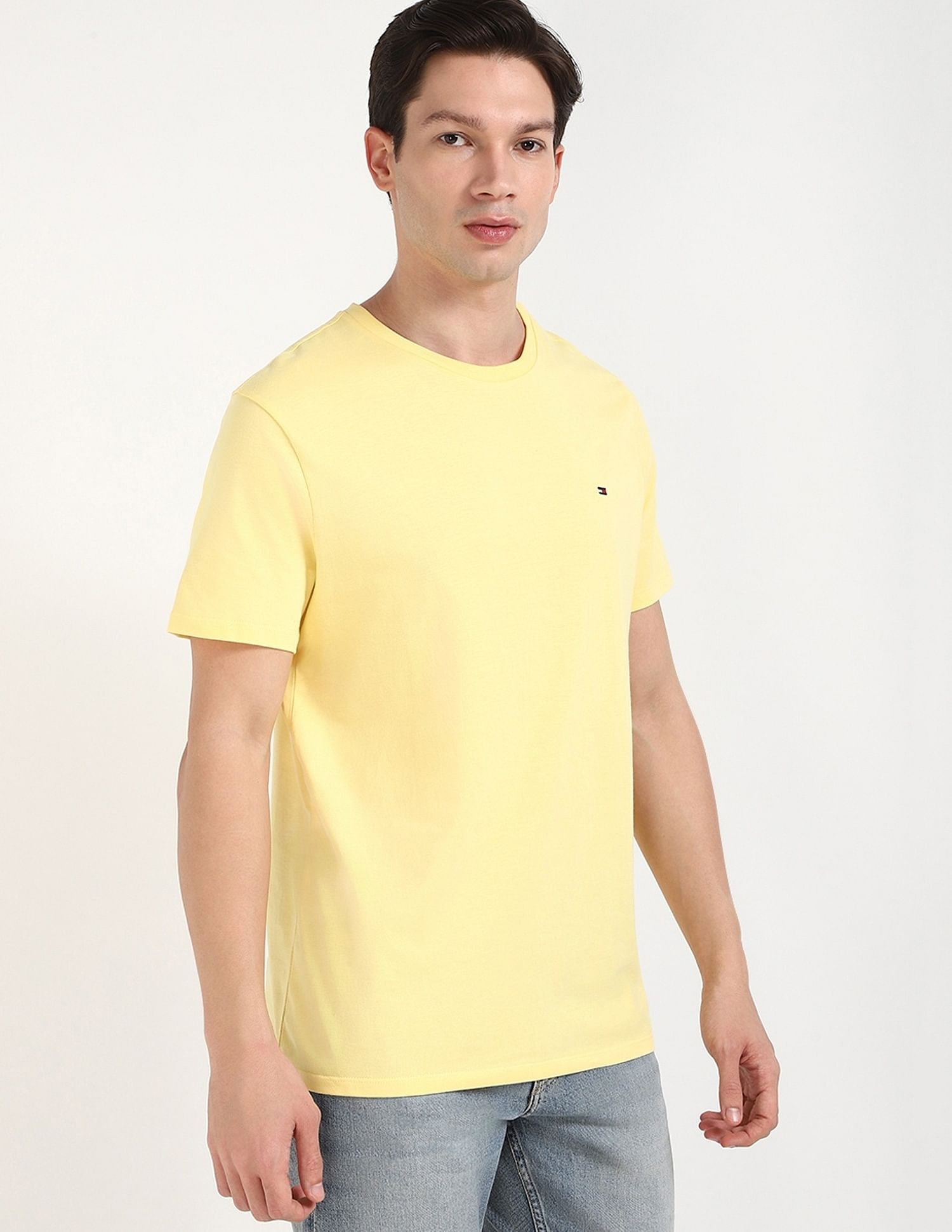 Tommy Hilfiger Solid Regular-Fit Cotton T-Shirt