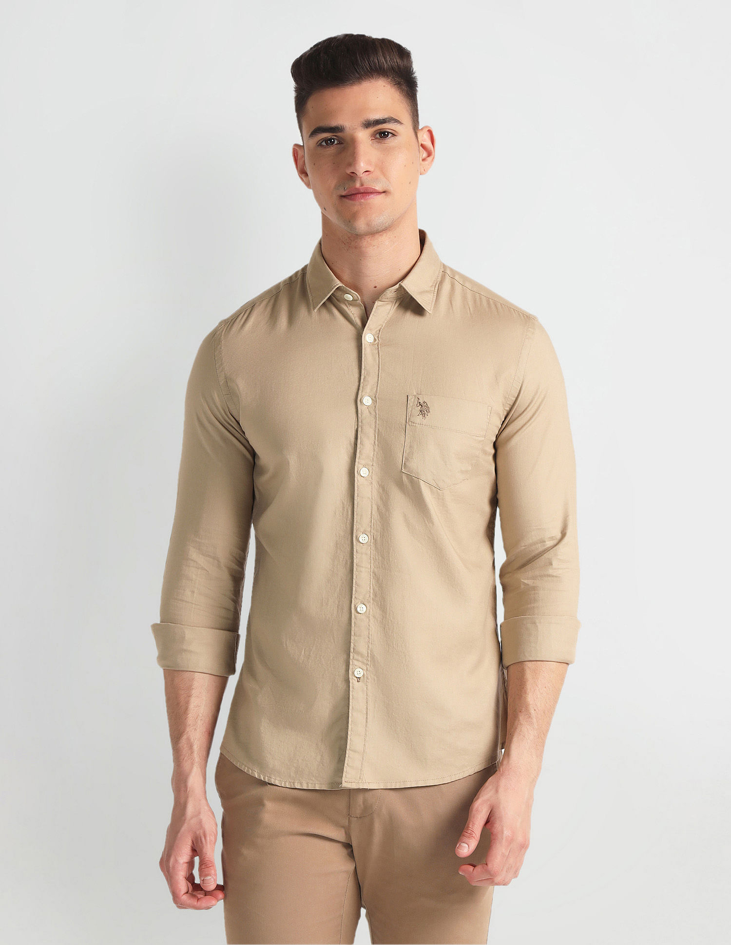 U.S. Polo Assn. Denim Co. Slim Fit Cotton Shirt
