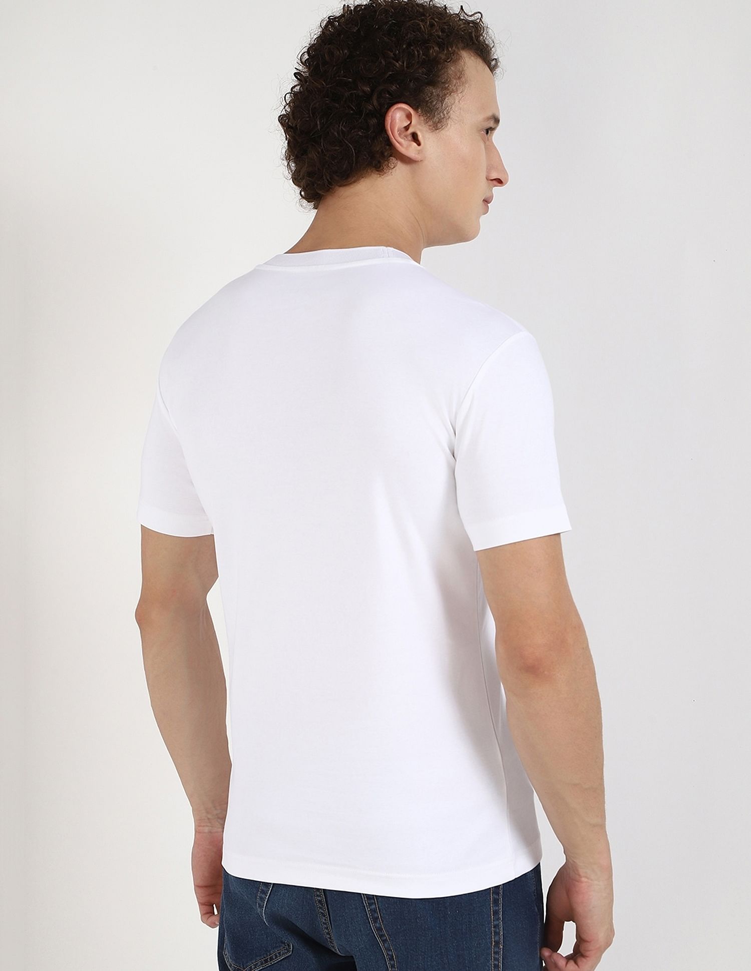 Calvin Klein Jeans Embroidered Logo Slim-Fit Cotton T Shirt