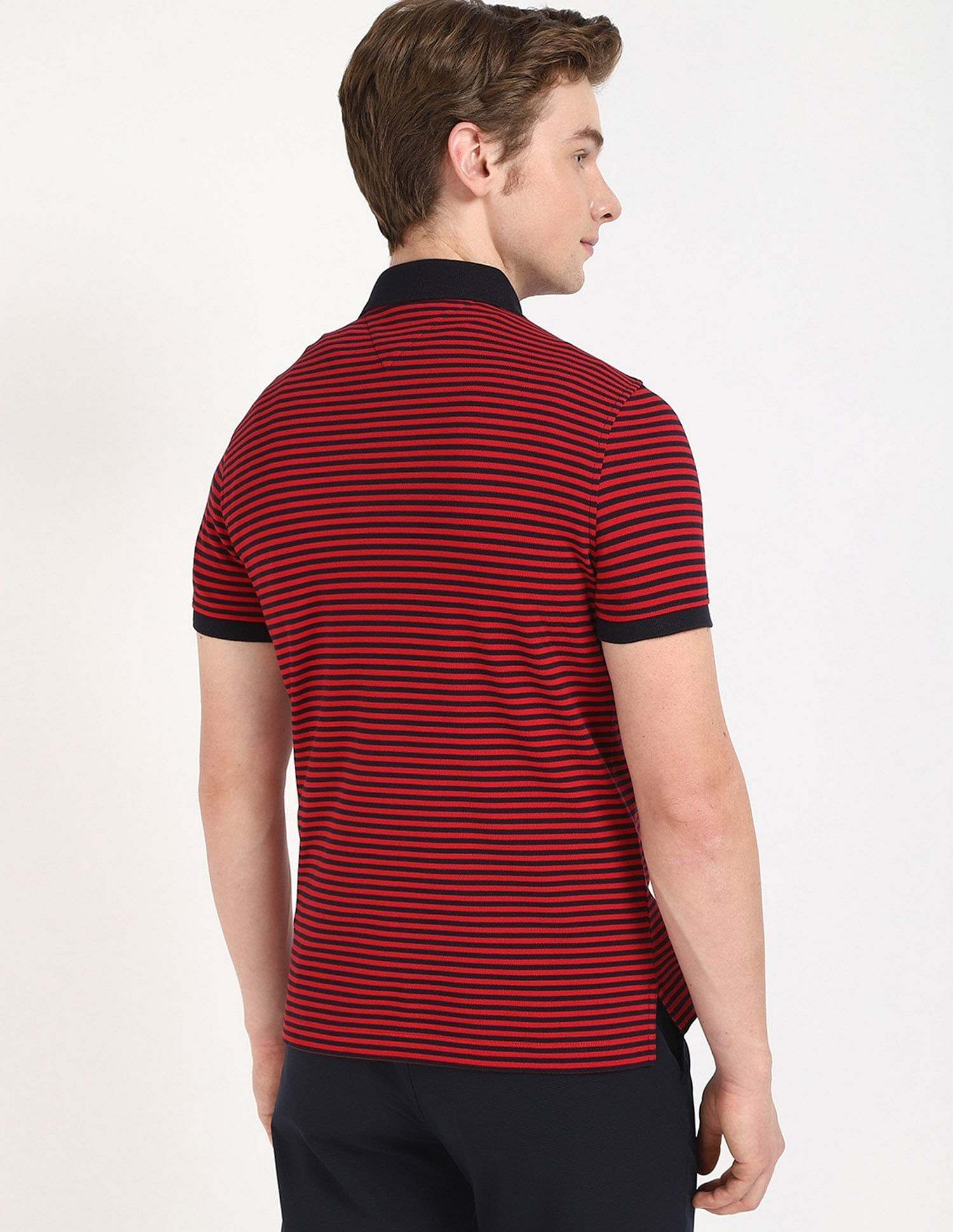 Tommy Hilfiger Striped Slim-Fit Cotton T-Shirt