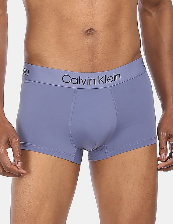 Calvin Klein CK men lilac purple modern cotton low rise trunk