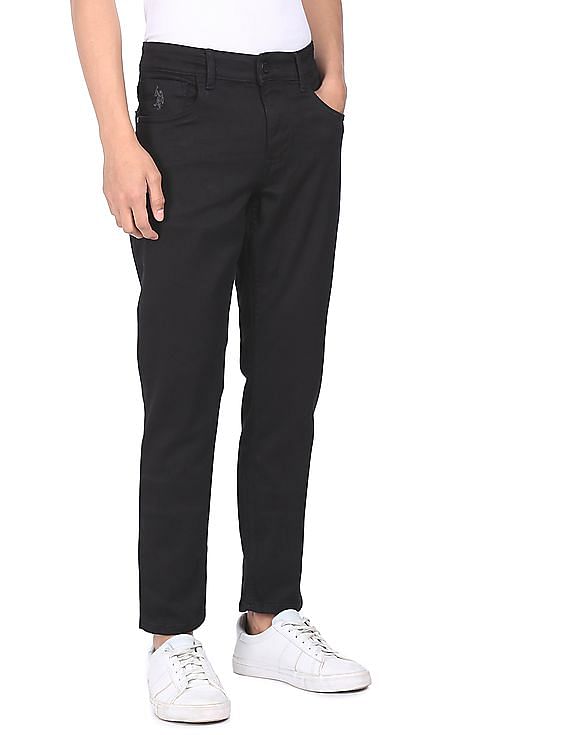 U.S. Polo Assn. Denim Co. Brandon Slim Tapered Fit Black Jeans