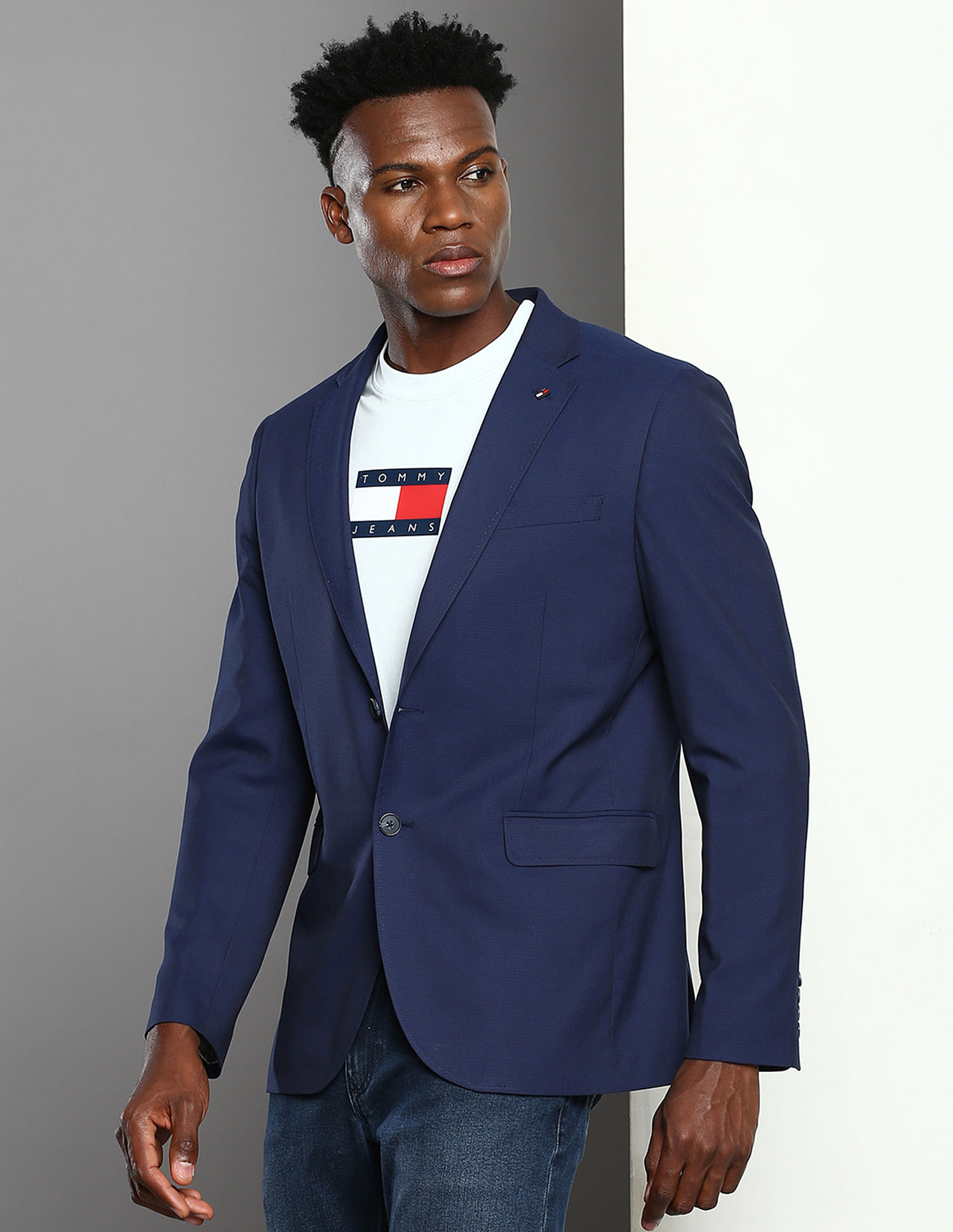 Tommy Hilfiger Yarn Dyed Dobby Blazer