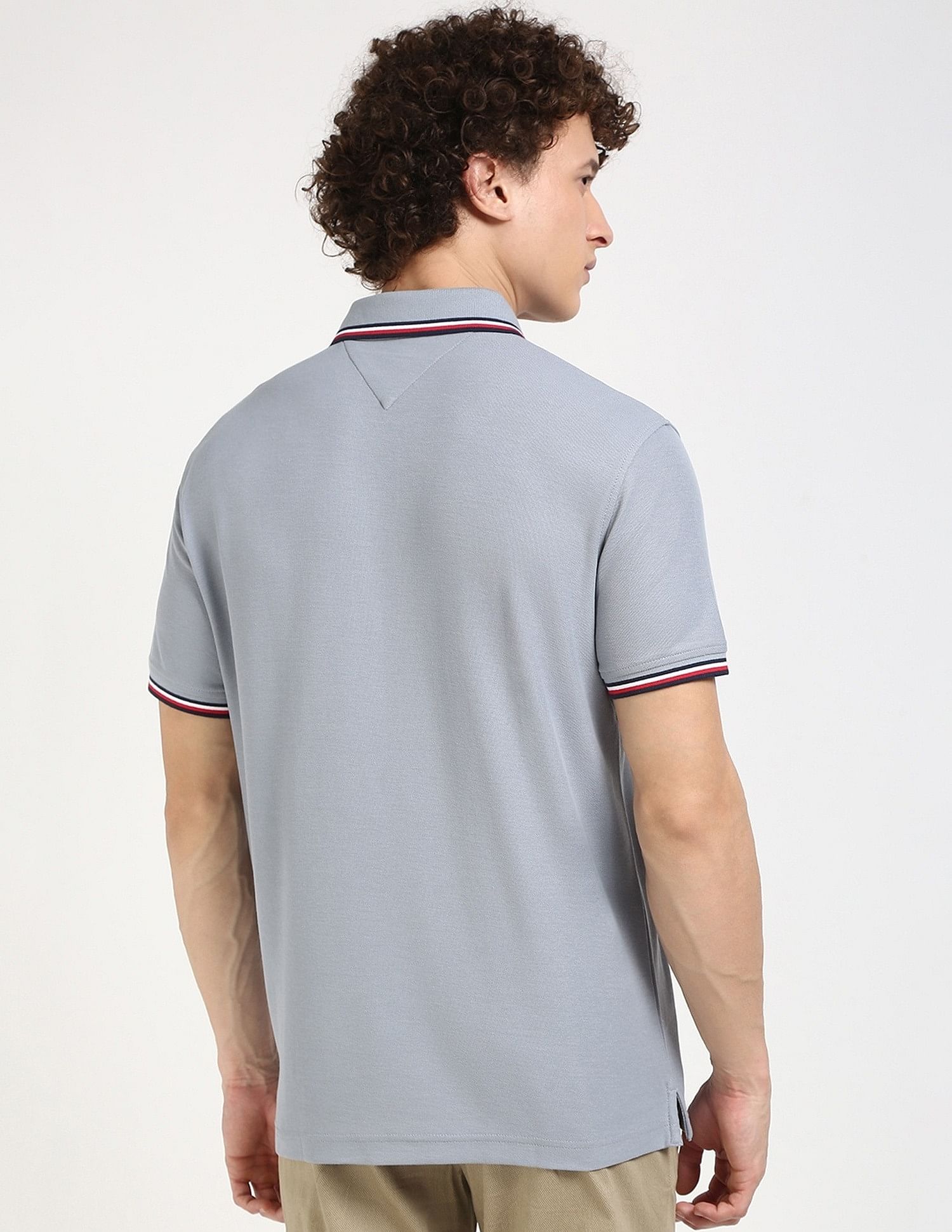 Tommy Hilfiger Solid Regular-Fit Cotton Polo Shirt