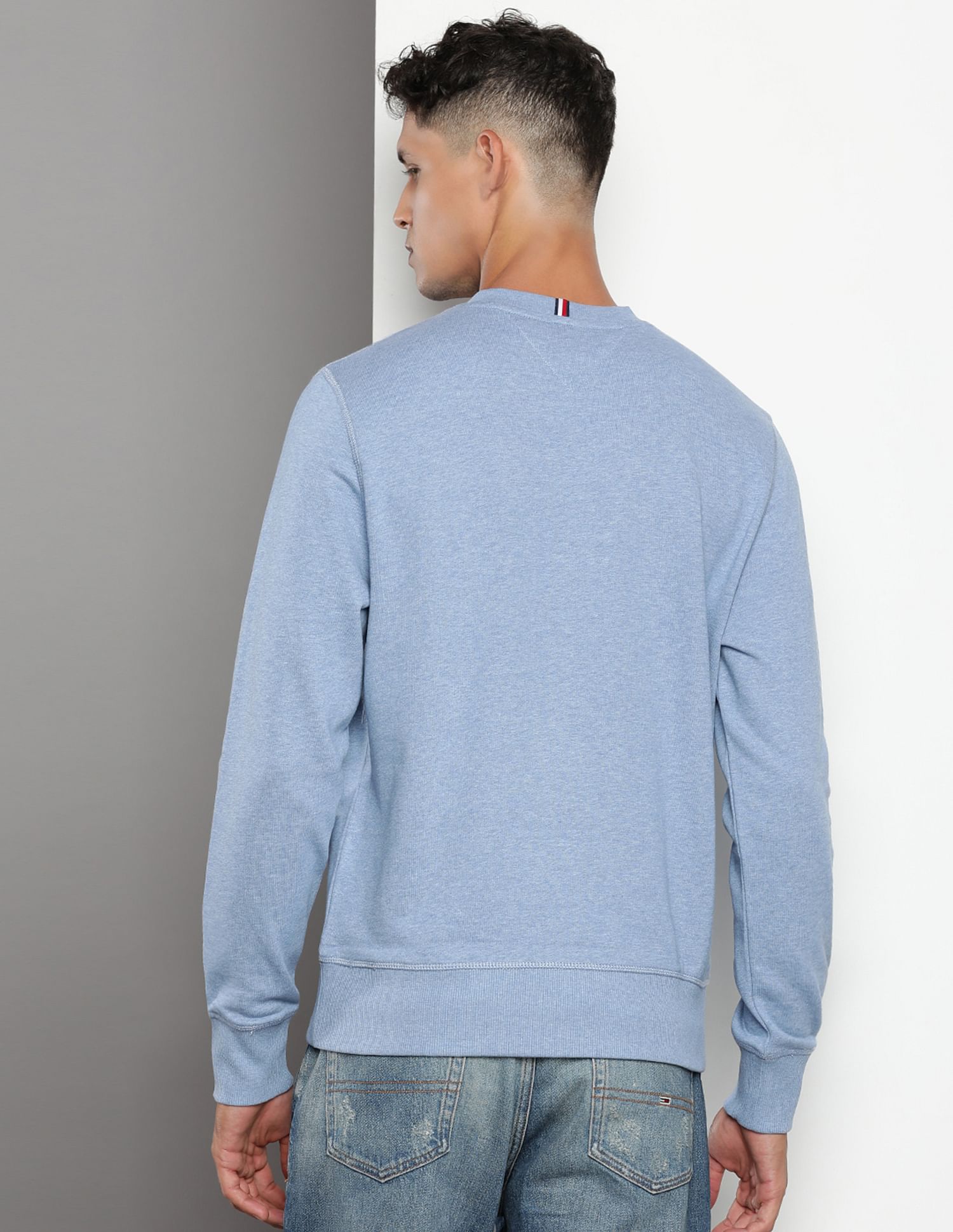 Tommy hilfiger blue hot sale crew neck