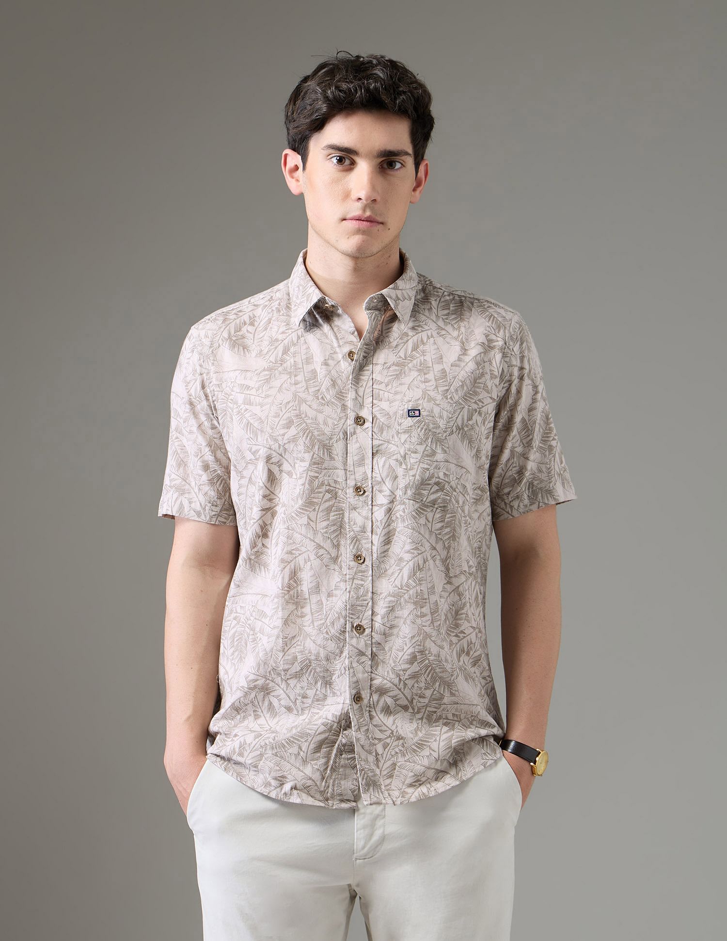 Arrow Sport Regular Fit Night Is Young Shirt
