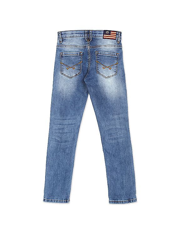 U.S. Polo Assn. Kids Mid Rise Slim Fit Jeans