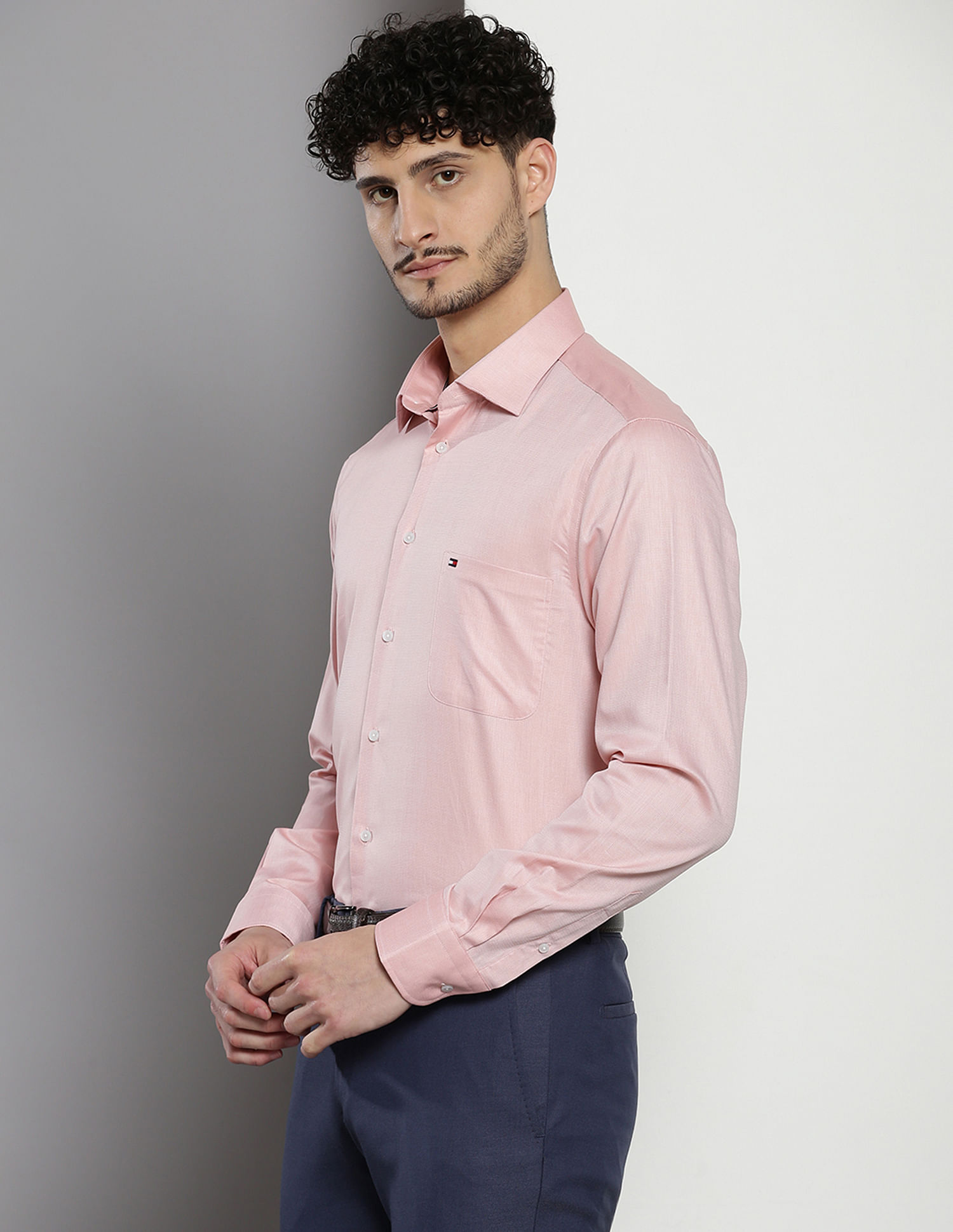 Tommy Hilfiger Cotton Dobby Formal Shirt